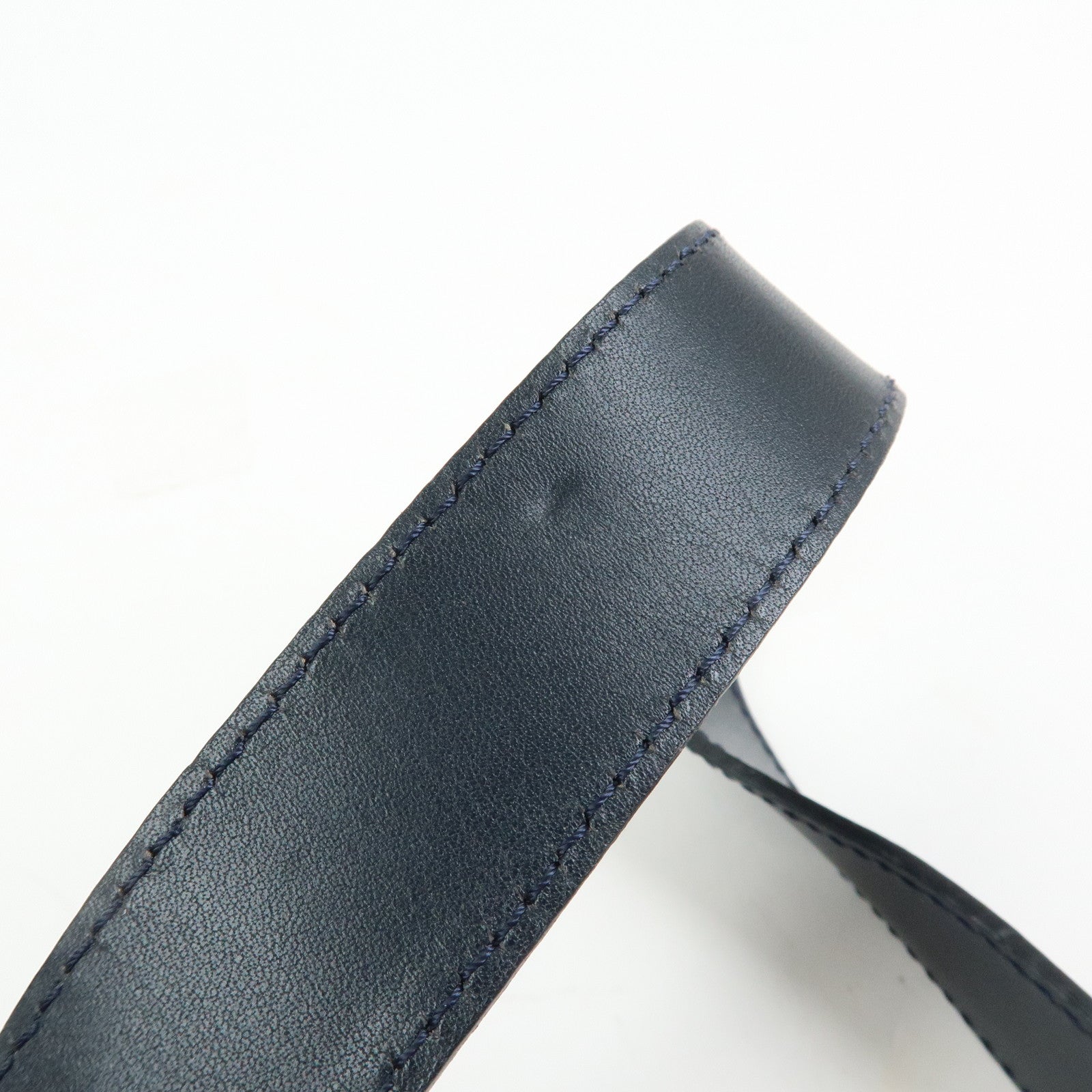 Christian Dior Trotter Jacquard Leather Shoulder Crossbody Bag Navy