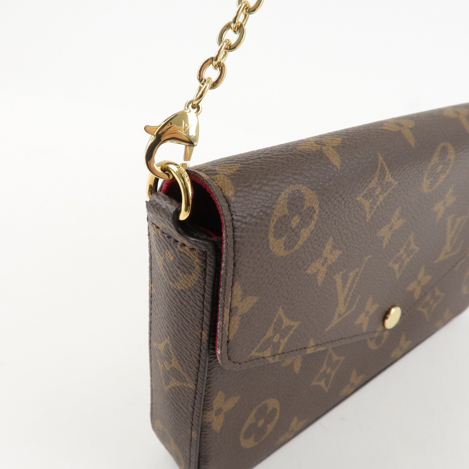 Louis Vuitton Monogram Pochette Félicie Shoulder Bag Brown M61276 Used