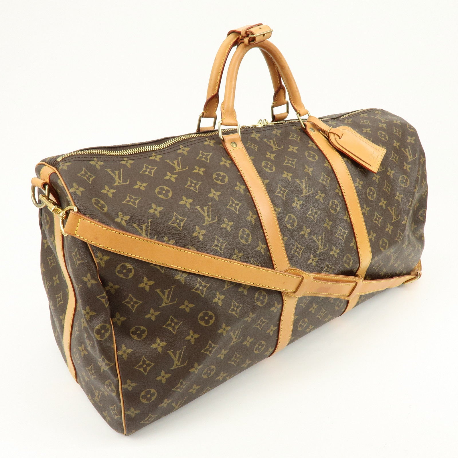 Louis Vuitton Monogram Keep All Bandouliere 60 Boston Bag M41412