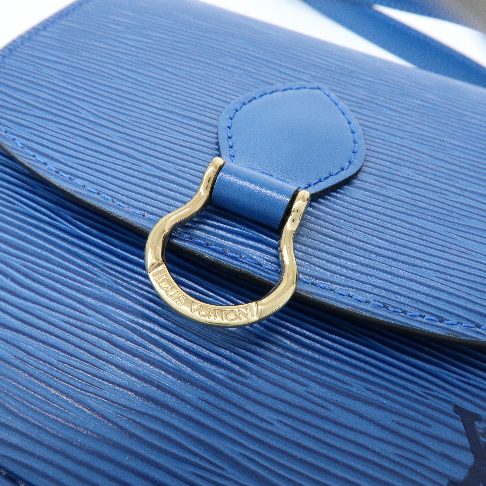 Louis Vuitton Epi Mini Saint Cloud Shoulder Bag Toledo Blue M52215