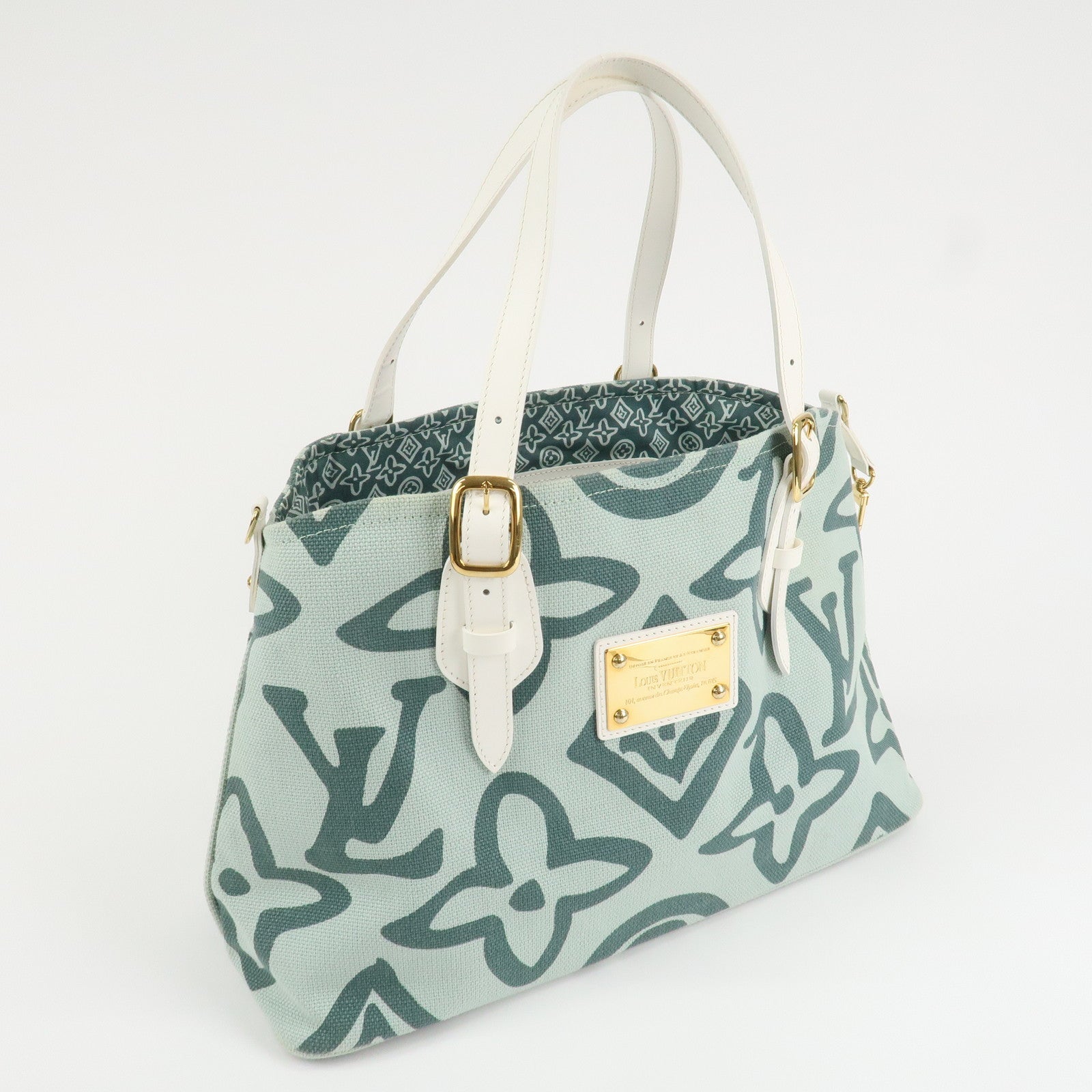 Louis Vuitton Cruise Line Tahitienne PM Shoulder Bag Green M95678 Used