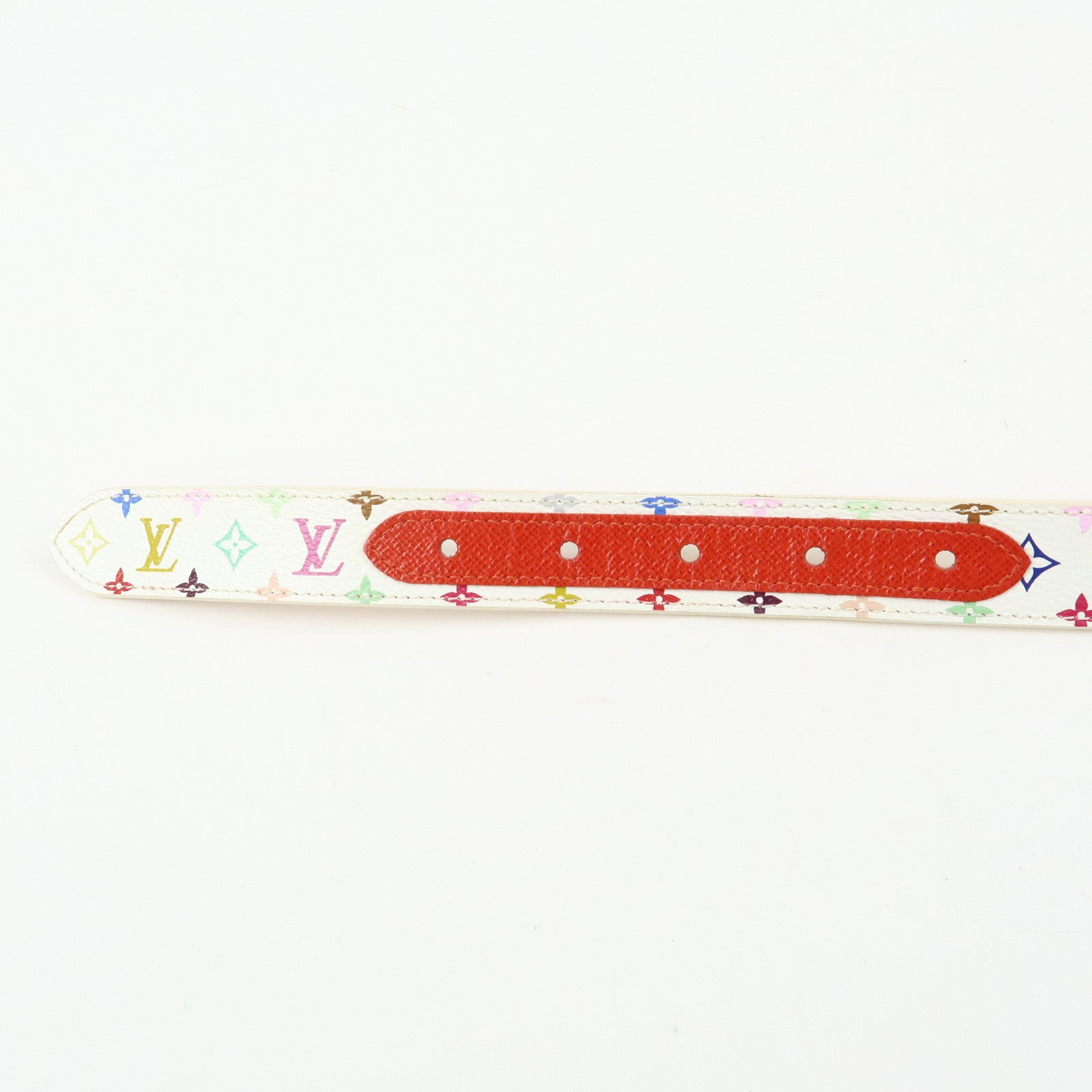 Louis Vuitton Monogram Multicolor Ceinture Candy Belt Blanc M9731