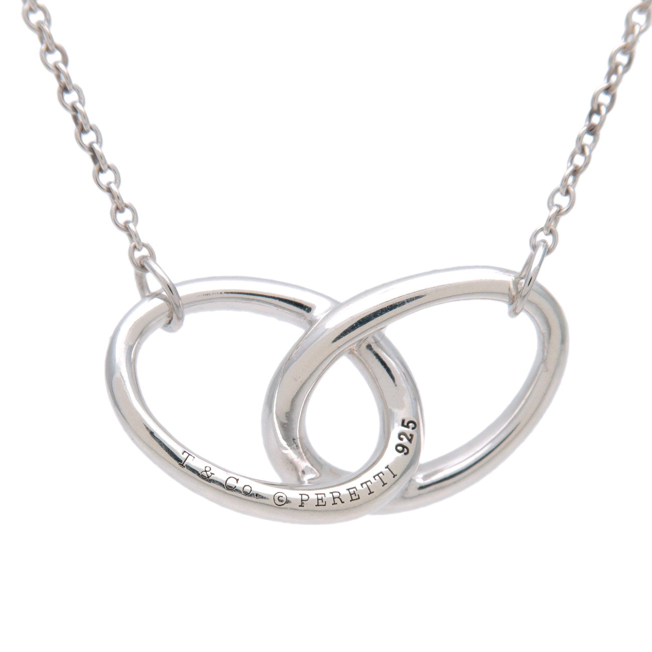 Tiffany & Co Double Loop Necklace SV925 Silver