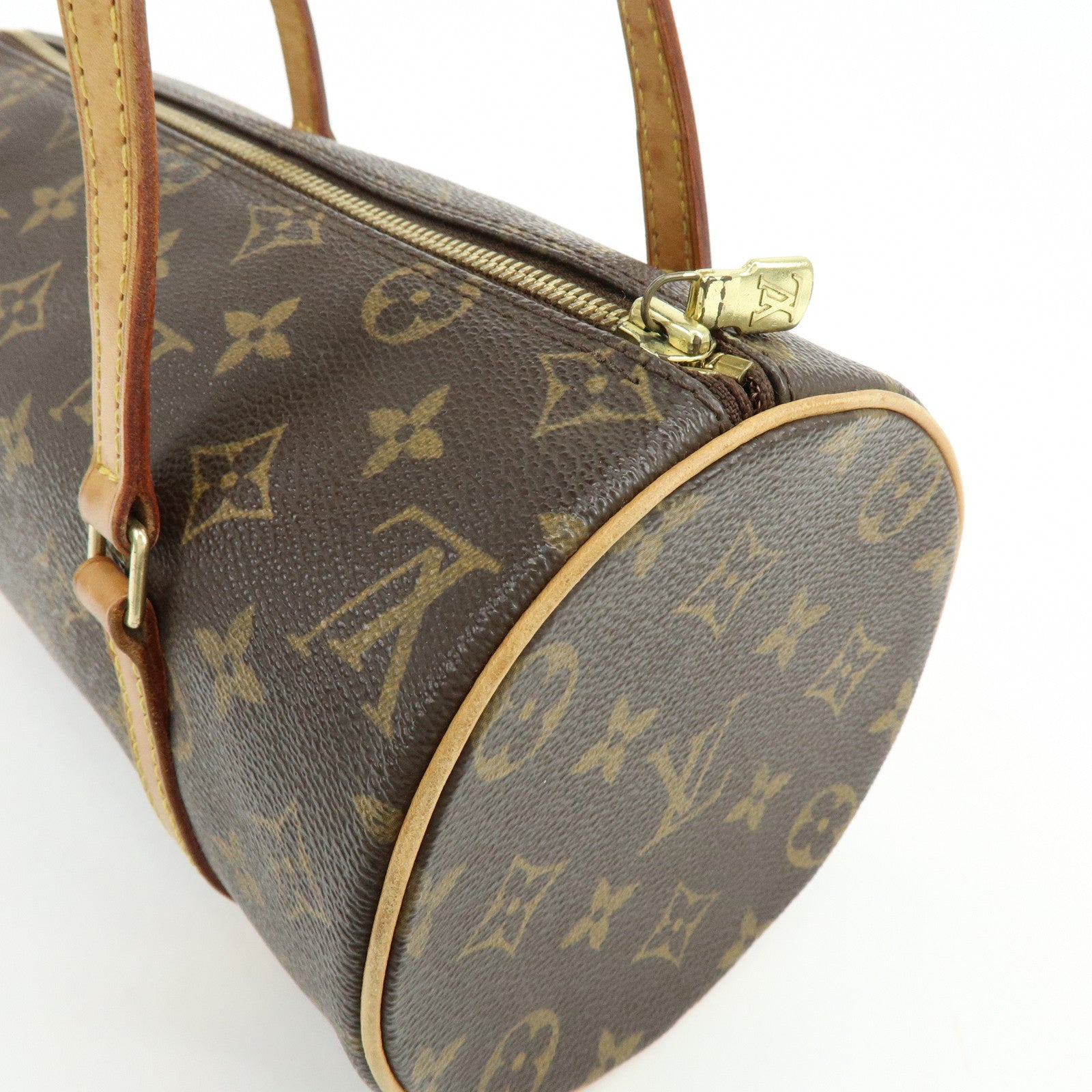 Louis Vuitton Monogram Papillon 26 Hand Bag Brown M51386