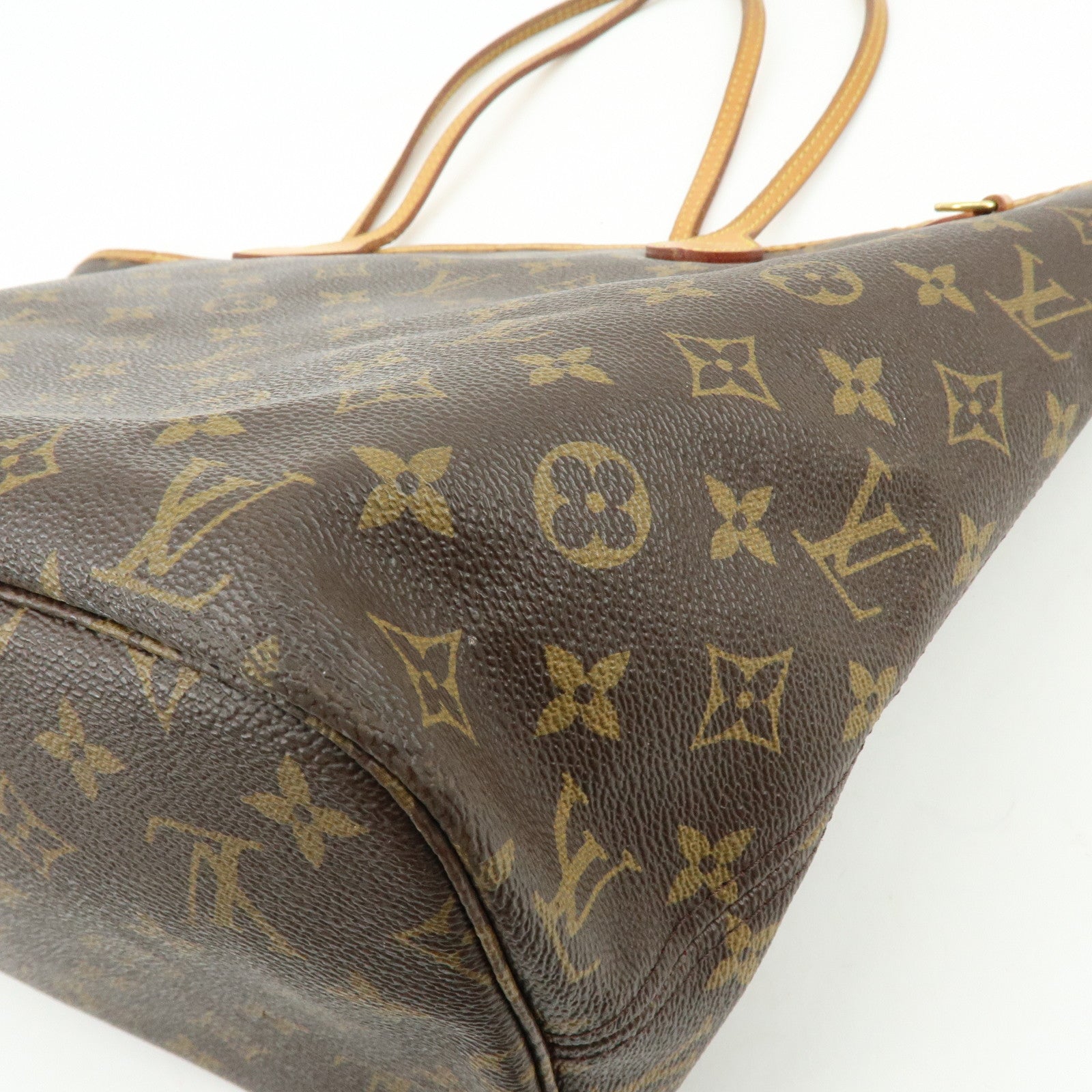 Louis Vuitton Monogram Neverfull MM Tote Bag Brown M41178