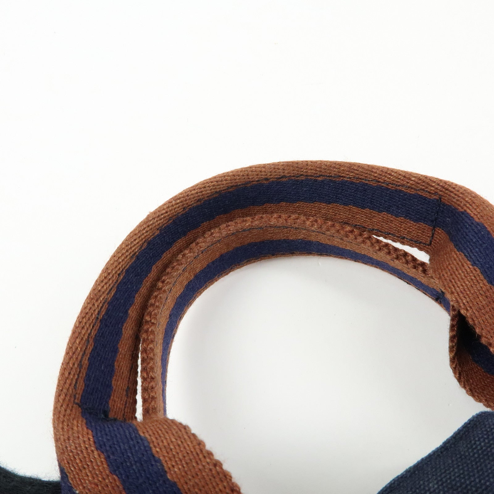HERMES Fourre Tout Canvas PM Tote Bag Hand Bag Navy