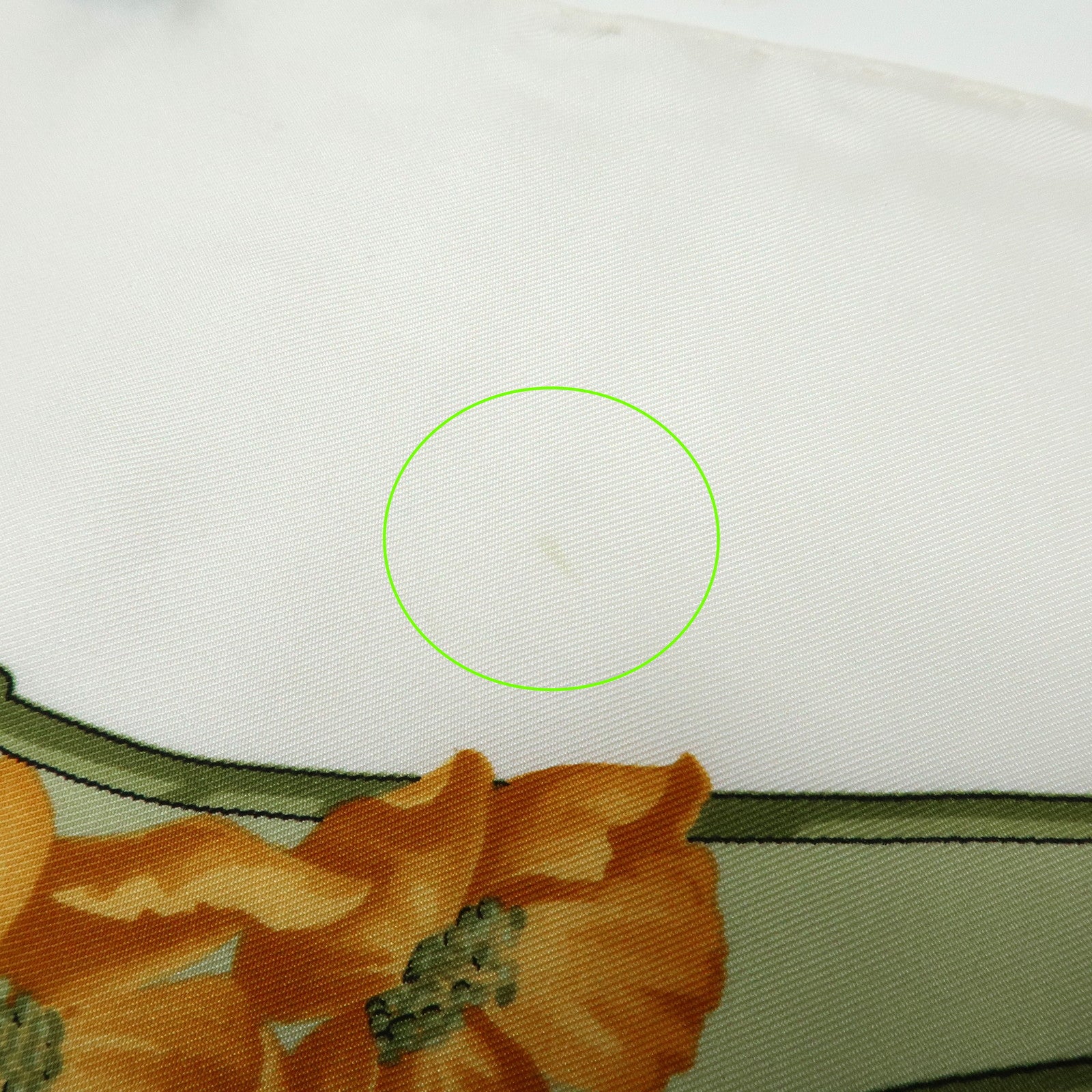 BURBERRY Nova Plaid Flower Motif Silk 100% Scarf Beige White Orange
