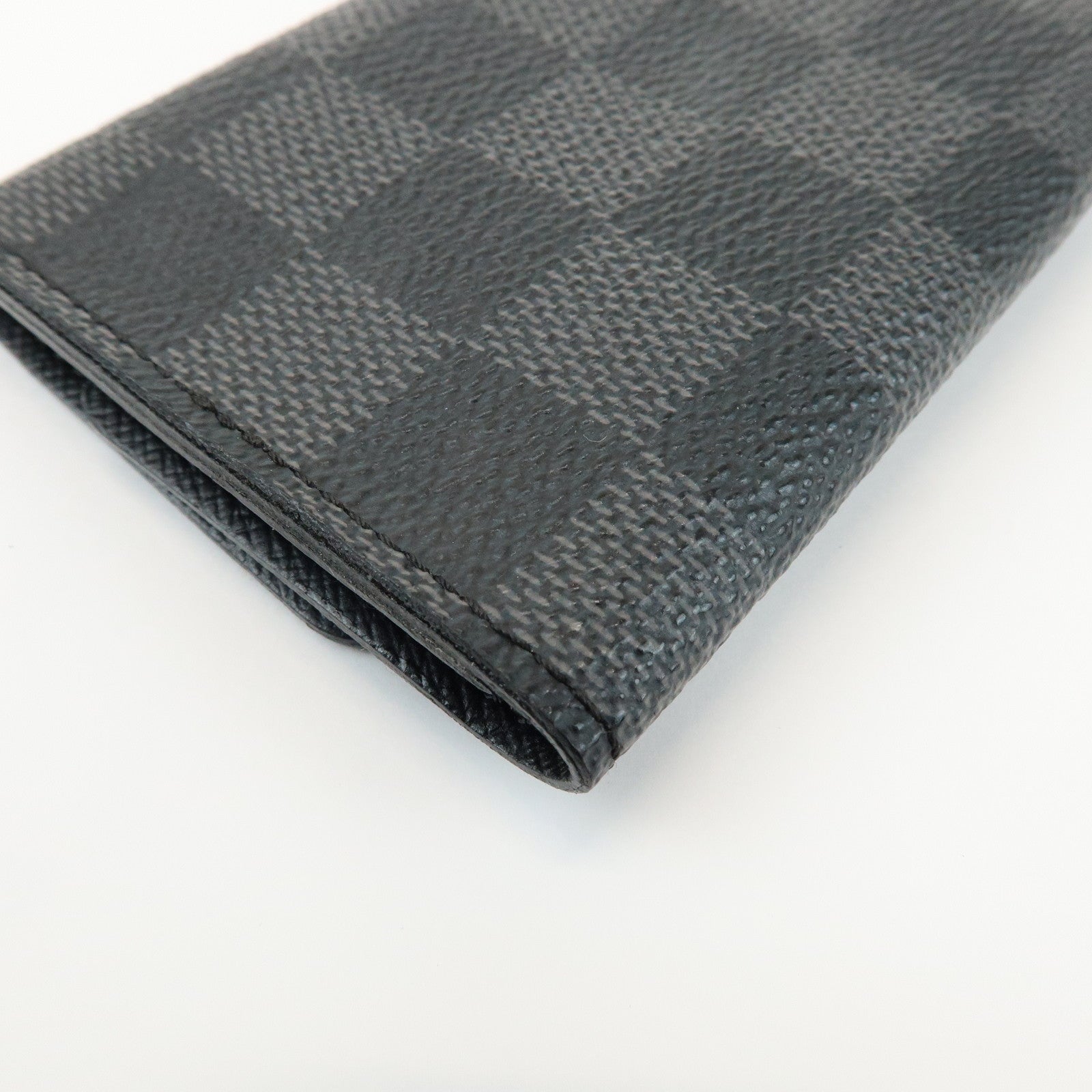 Louis Vuitton Damier Graphite Multicle 6 Key Case Gray Black N62662