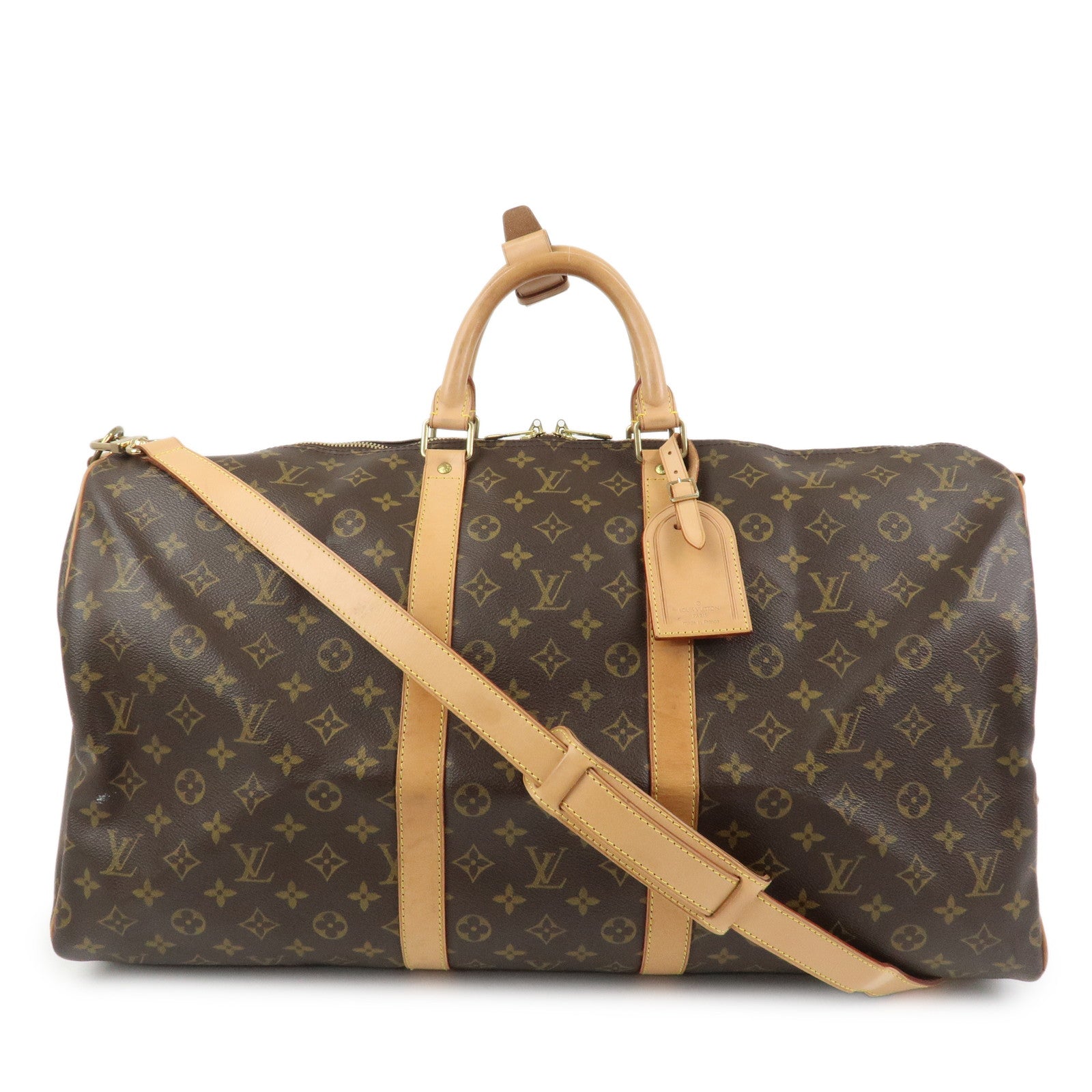Louis Vuitton Monogram Keep All Bandouliere 55 Boston Bag M41414