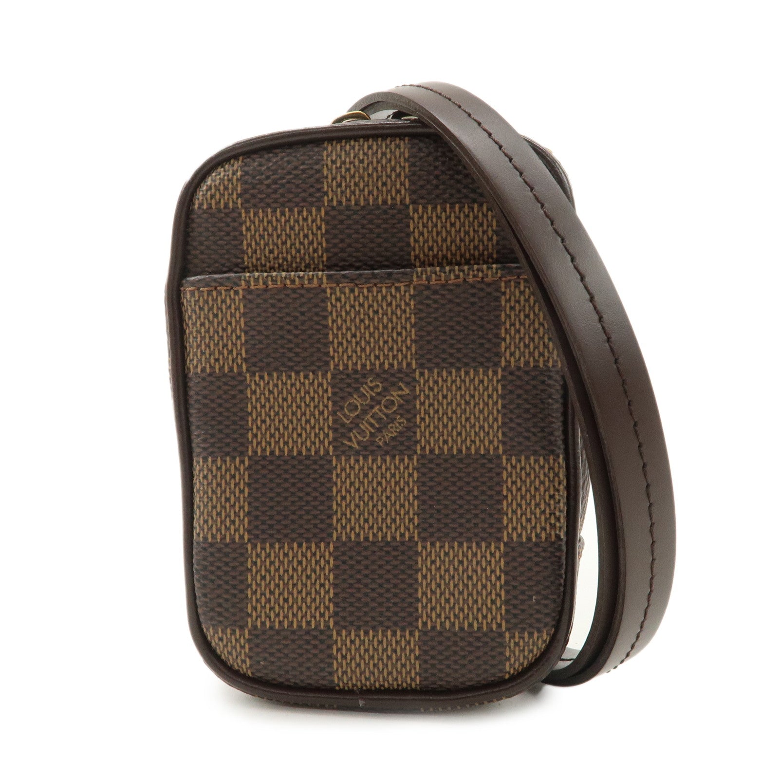 Louis Vuitton Damier Canvas Etui Okapi PM Camera Case N61738 Used
