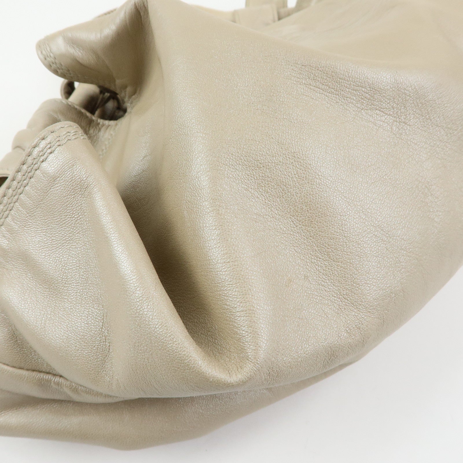 LOEWE Anagram Nappa Aire Leather Hand Bag Shoulder Bag Beige