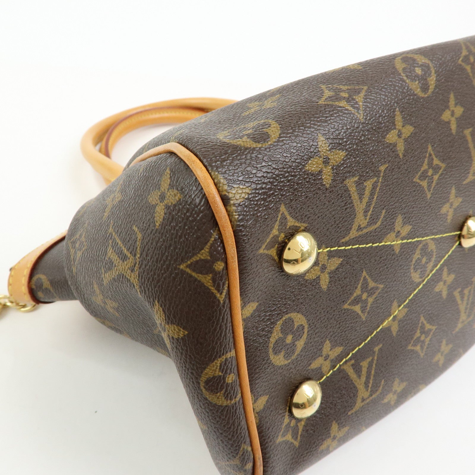 Louis Vuitton Monogram Tivoli PM Hand Bag Shoulder Bag Brown M40143