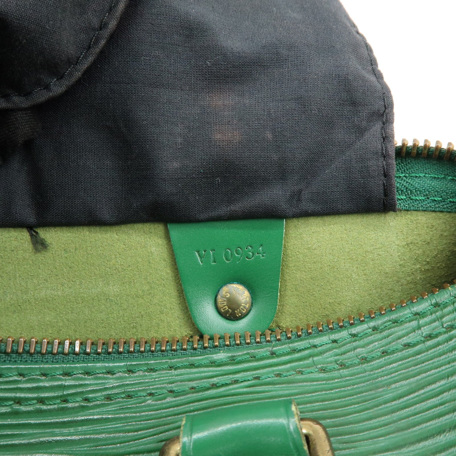 Louis Vuitton Epi Speedy 25 Hand Bag Boston Bag Borneo Green M43014