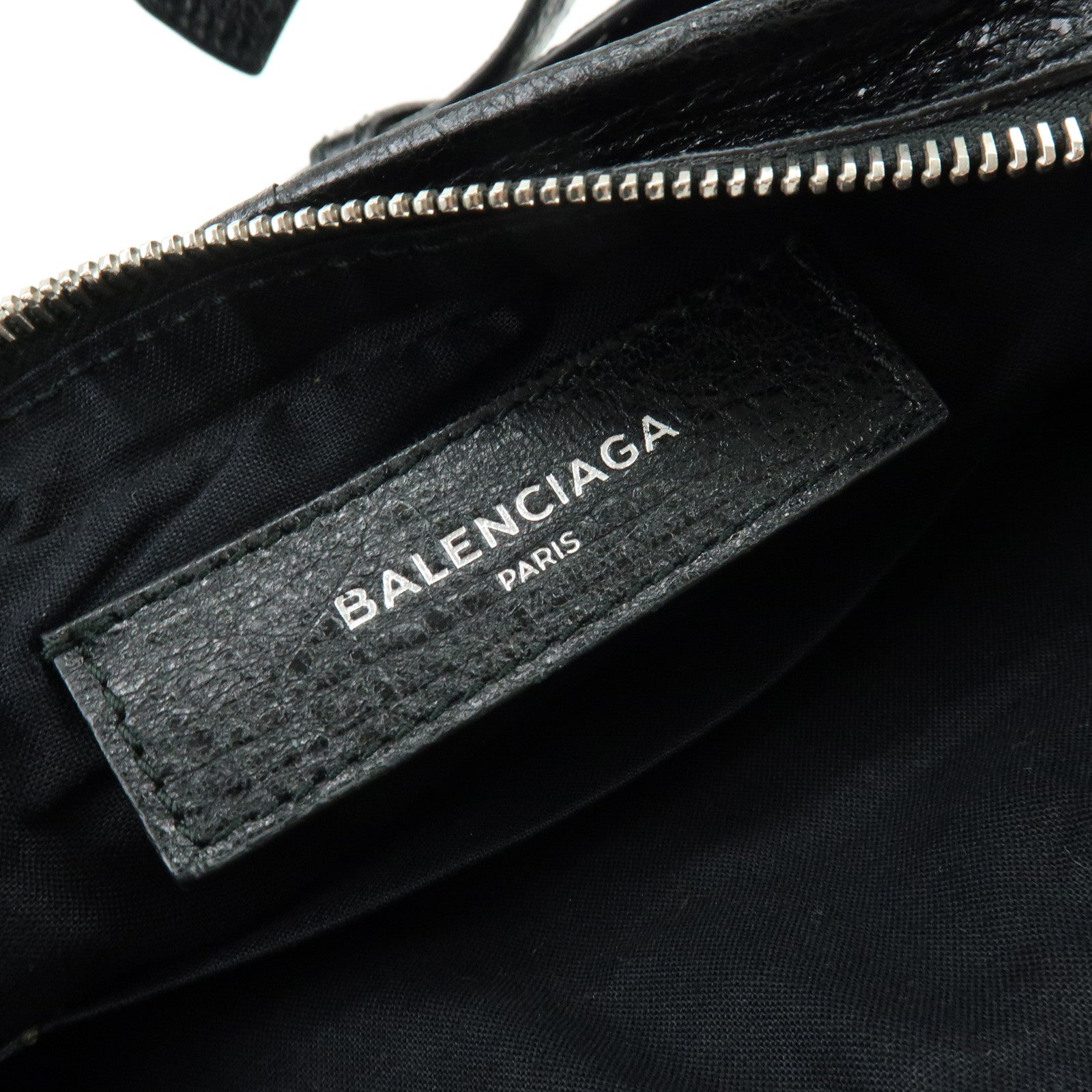 BALENCIAGA Neo Lift Leather Waist Bag Body Bag Black 542013