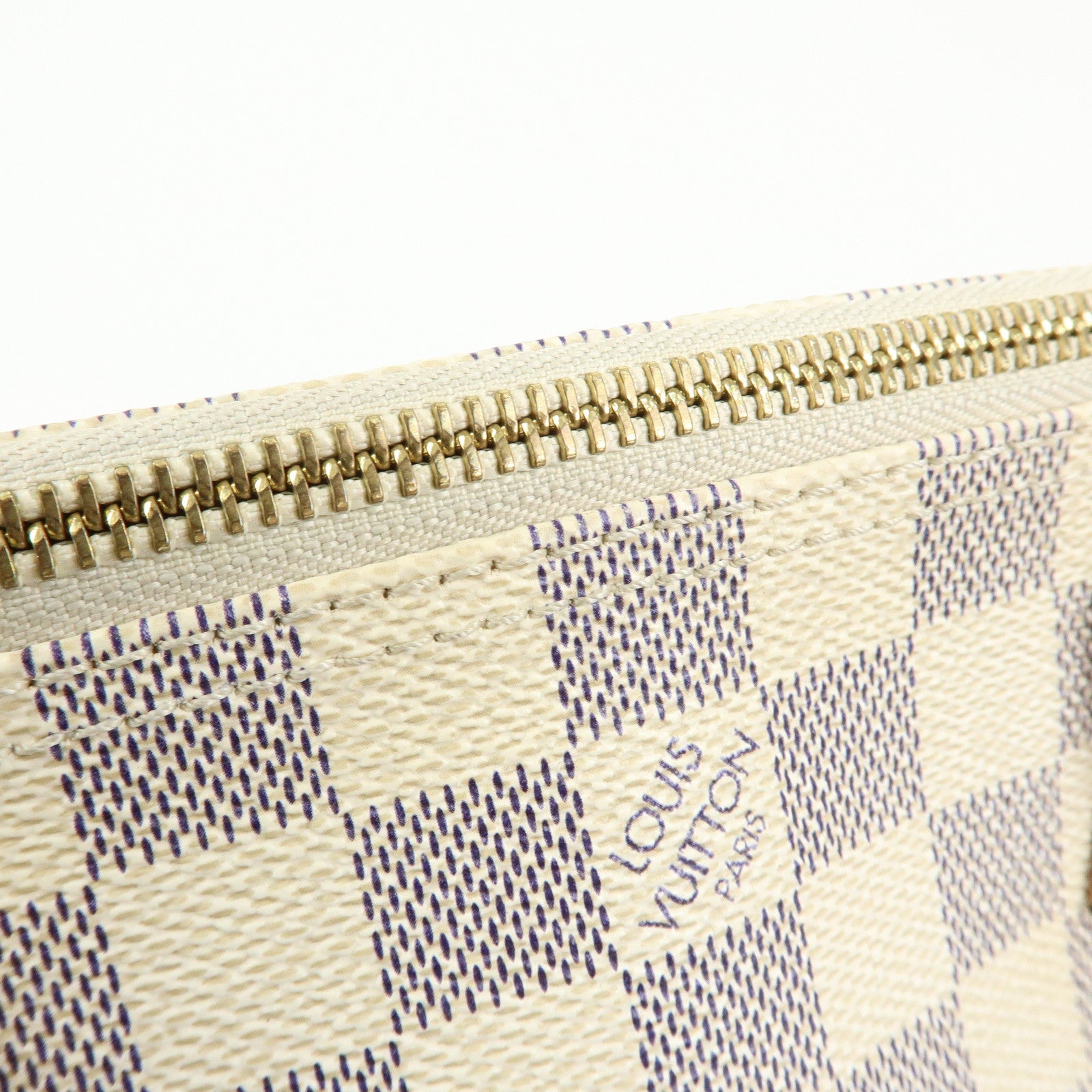 Louis Vuitton Damier Azur Saleya PM Tote Bag Hand Bag N51186