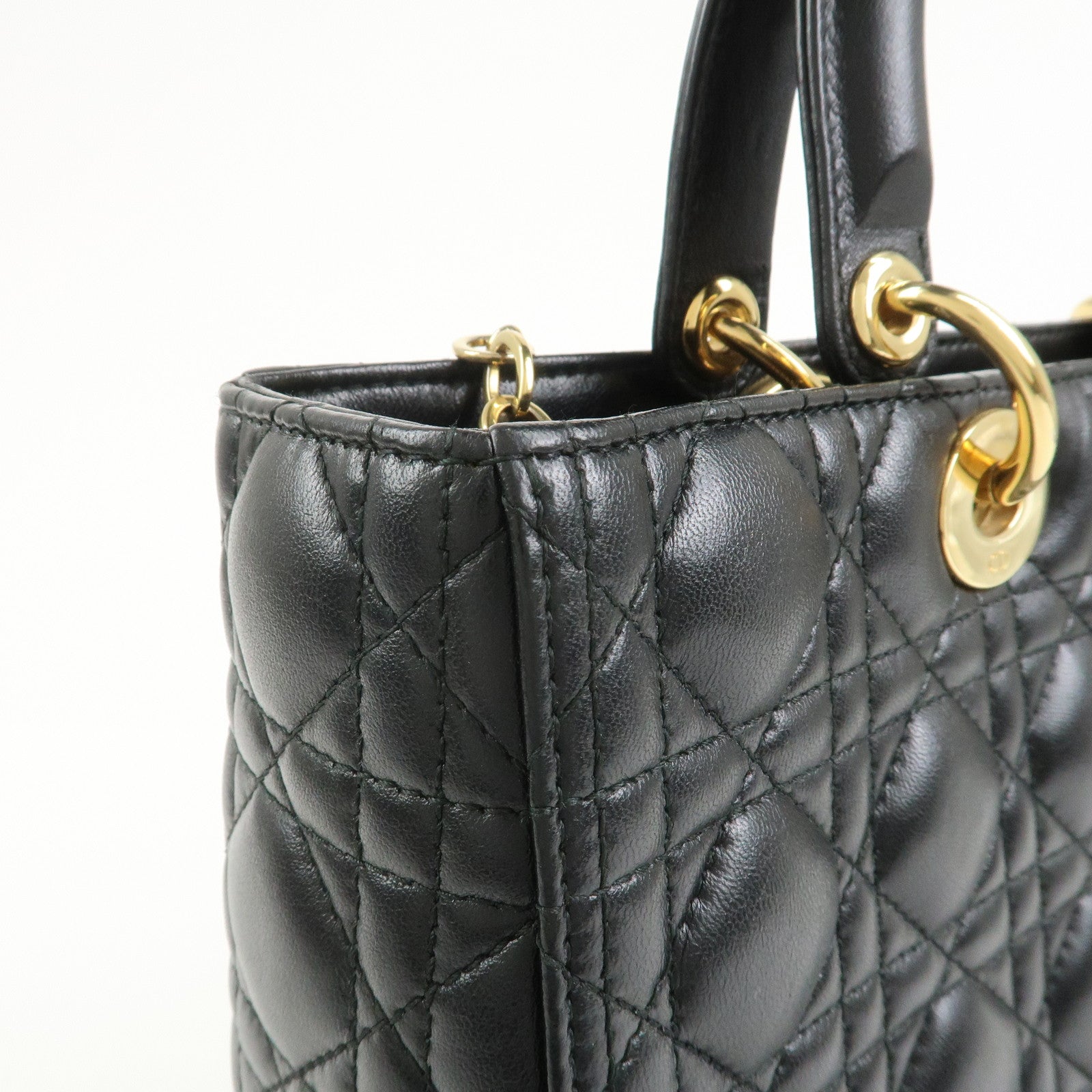 Christian Dior Cannage Lady Dior 2Way Hand Shoulder Bag CAL44560