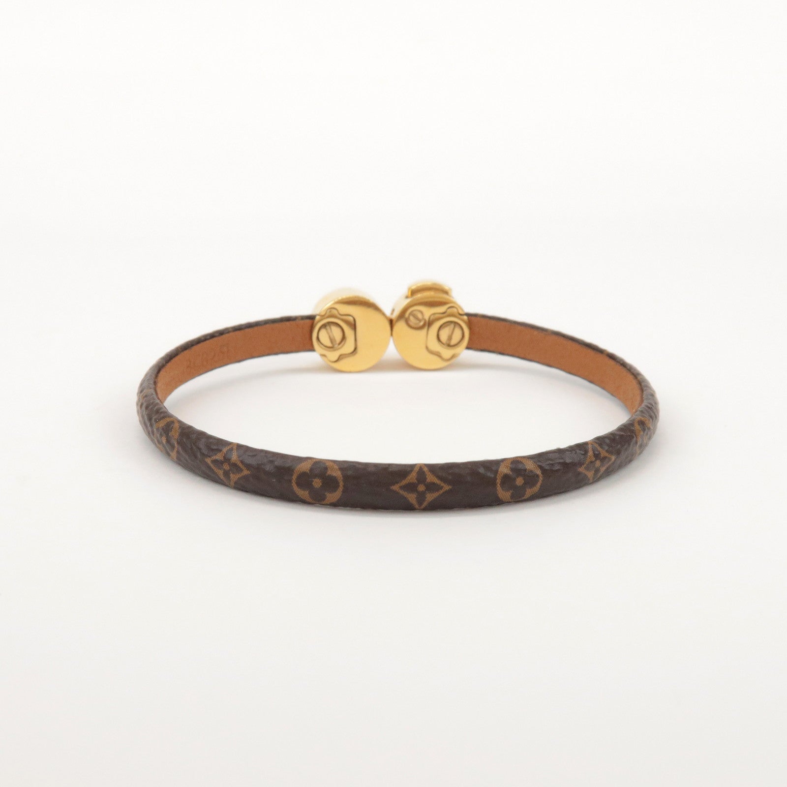 Louis Vuitton Monogram Historic Mini Bracelet Size 17 Brown M6407F