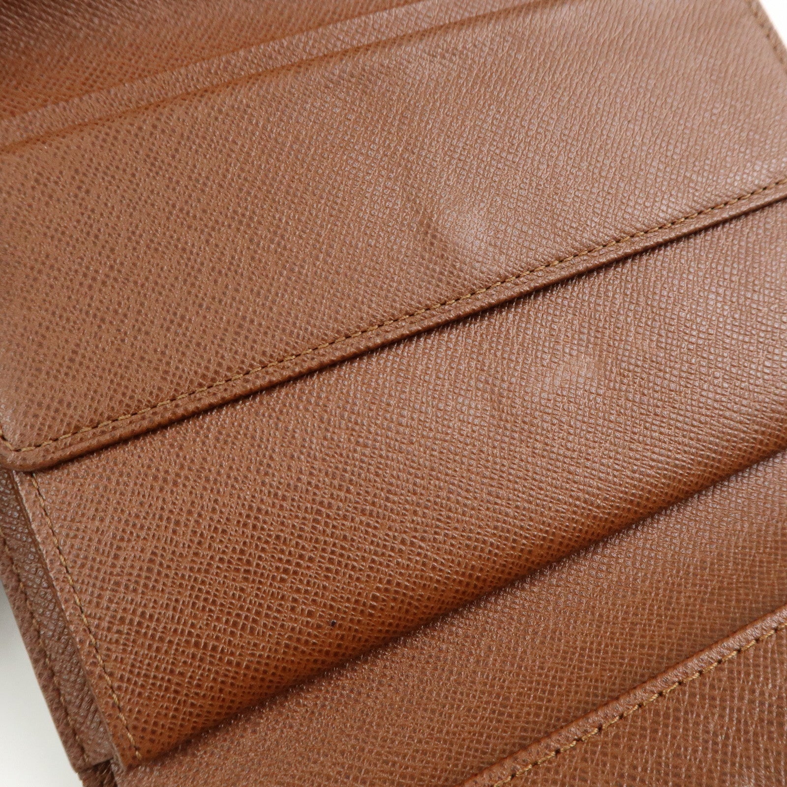 Louis Vuitton Porte Tresor Etui Chequier Wallet Brown M61200