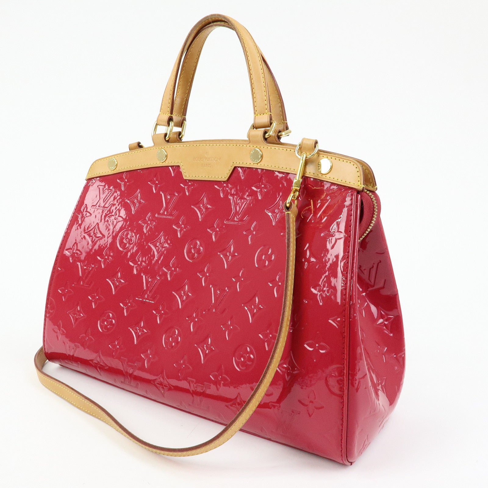 Louis Vuitton Vernis Brea MM 2Way Hand Bag Rose Indien M91798