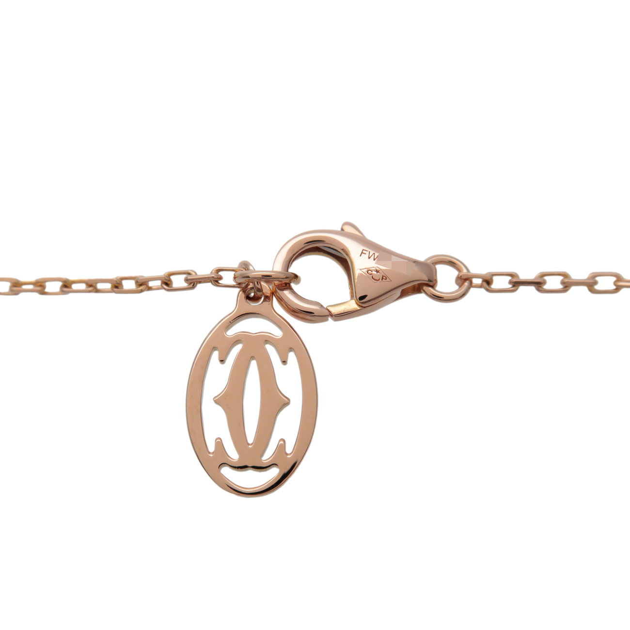 Cartier D'amour Necklace LM 1P Diamond K18 750YG Rose Gold