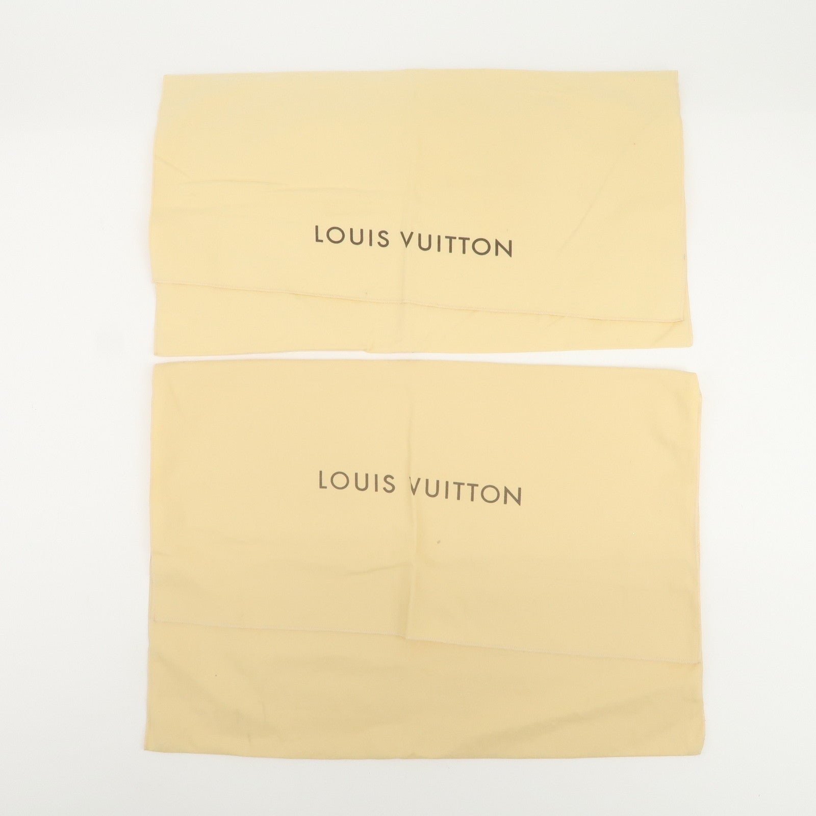 Louis Vuitton Set of 15 Dust Bag Storage Bag Flap Style Beige