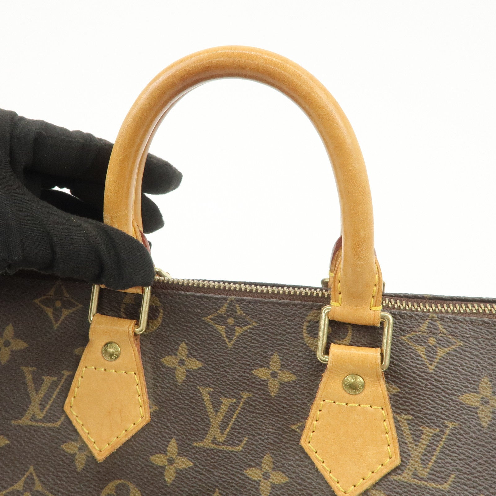 Louis Vuitton Monogram Speedy 25 Boston Bag Hand Bag Brown M41528