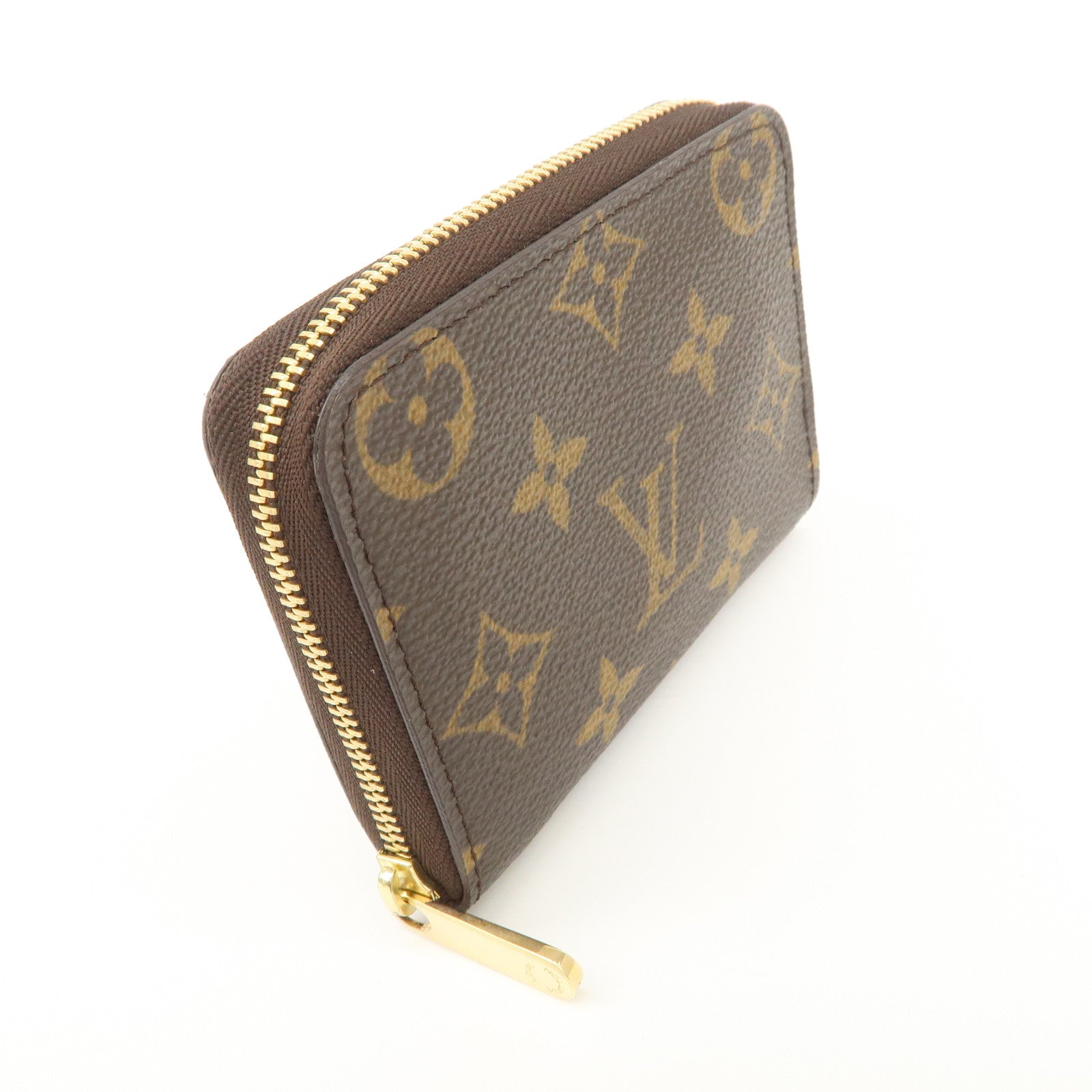 Louis Vuitton Monogram Zippy Coin Purse Coin Case Brown M60067 Used