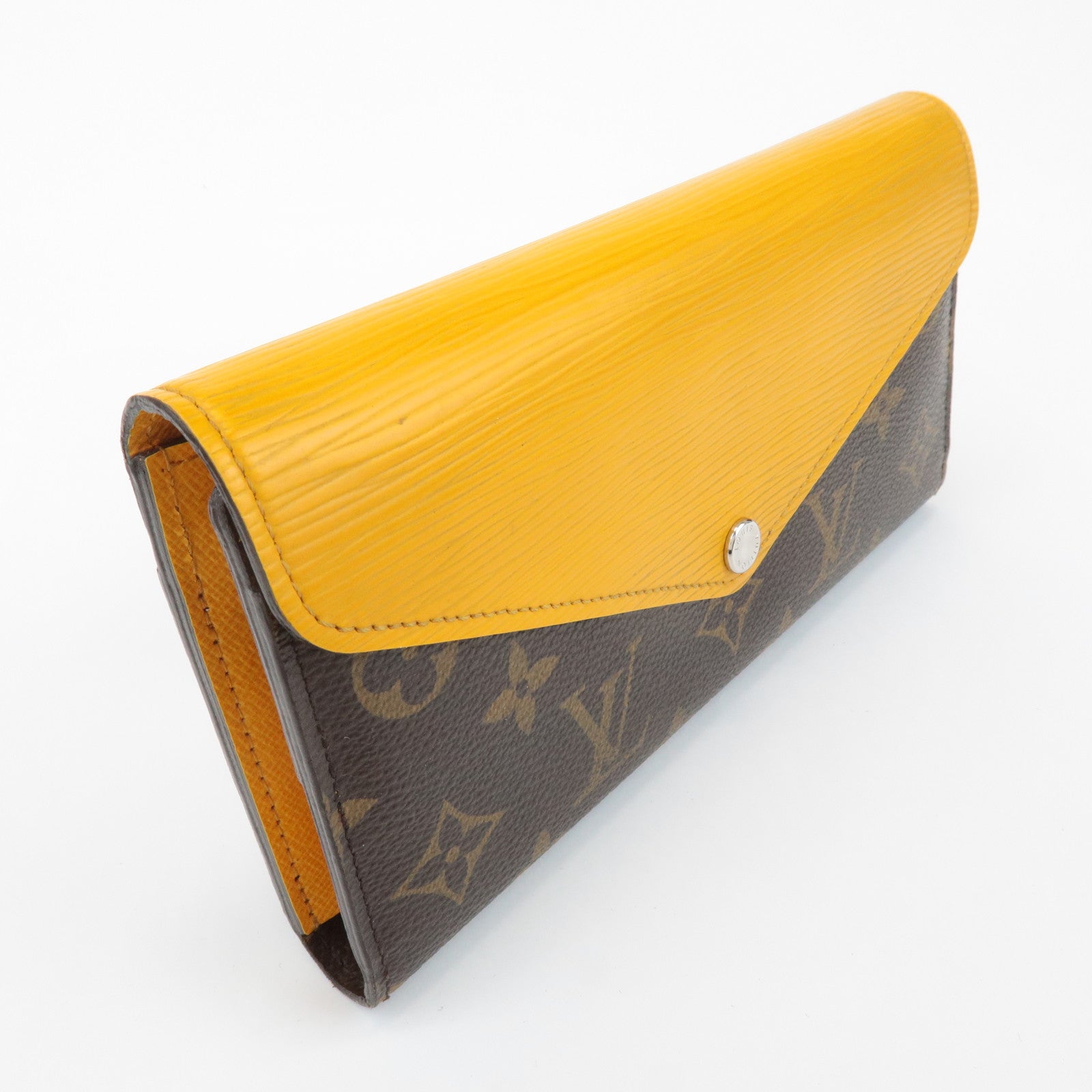 Louis Vuitton Monogram Epi Portefeuille Marie Louron Yellow M60506 Used