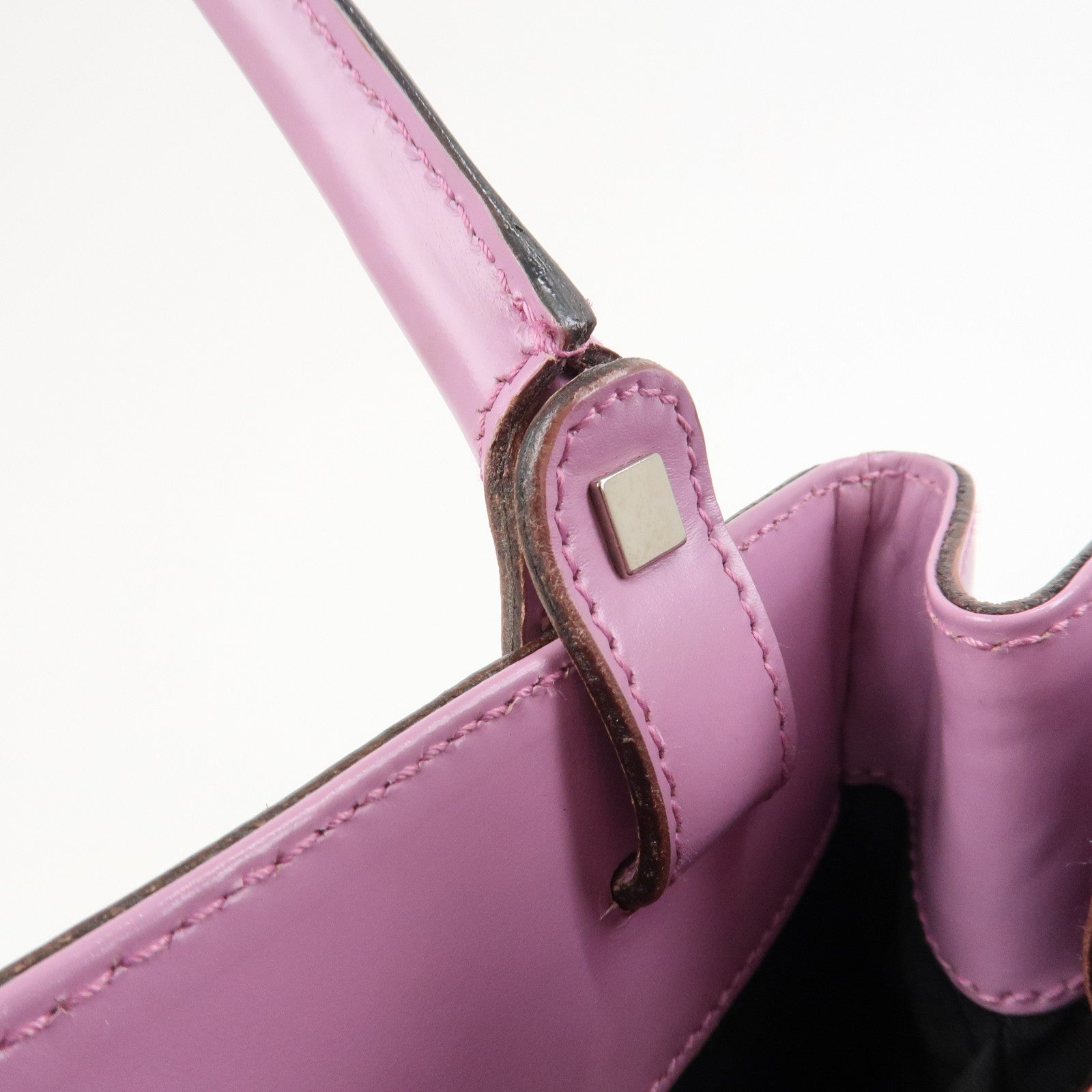 Ferragamo Embossed Leather Shoulder Bag Hand Bag Pink AU-21 1237