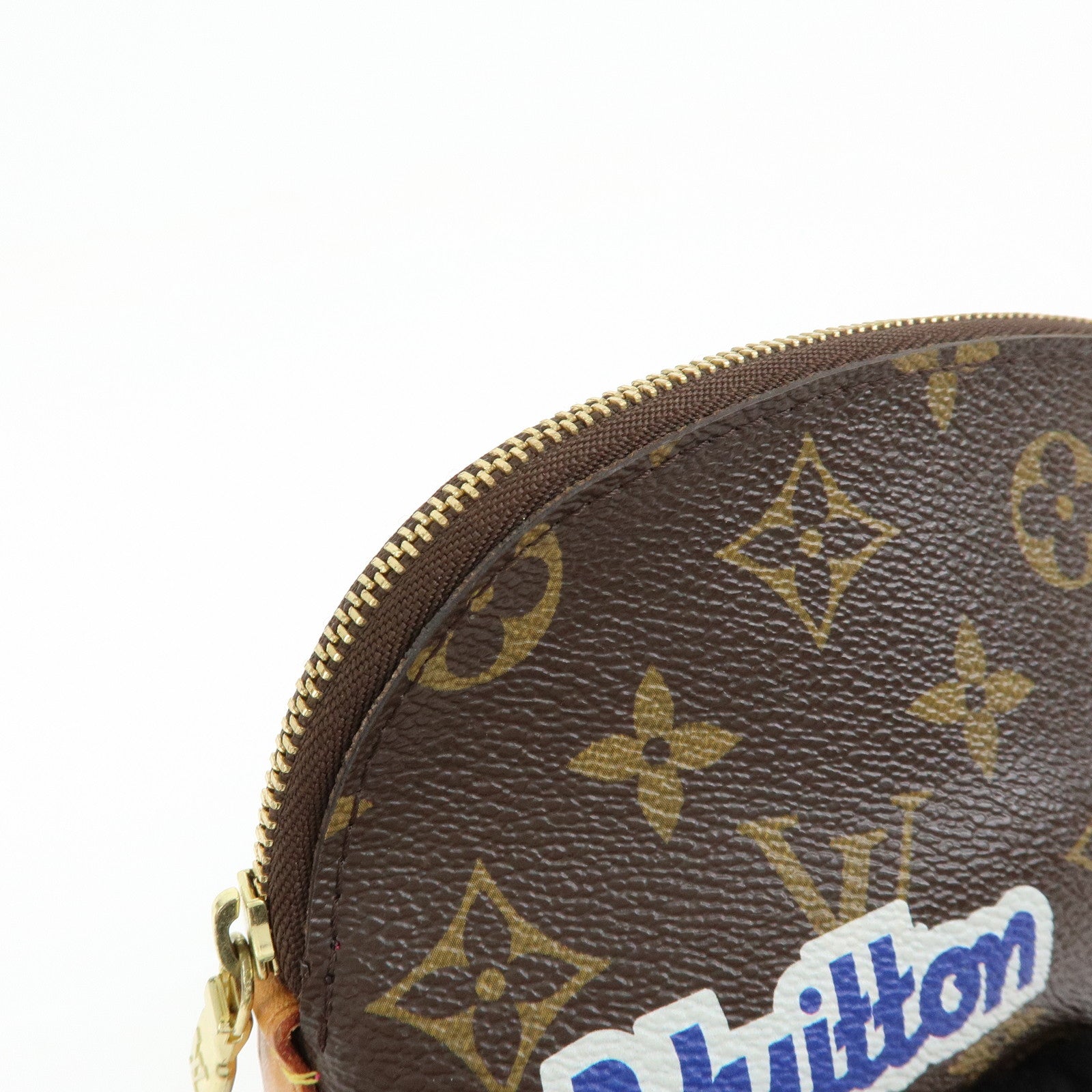 Louis Vuitton Monogram Patchies Pochette Cosmetic PM Pouch M43998