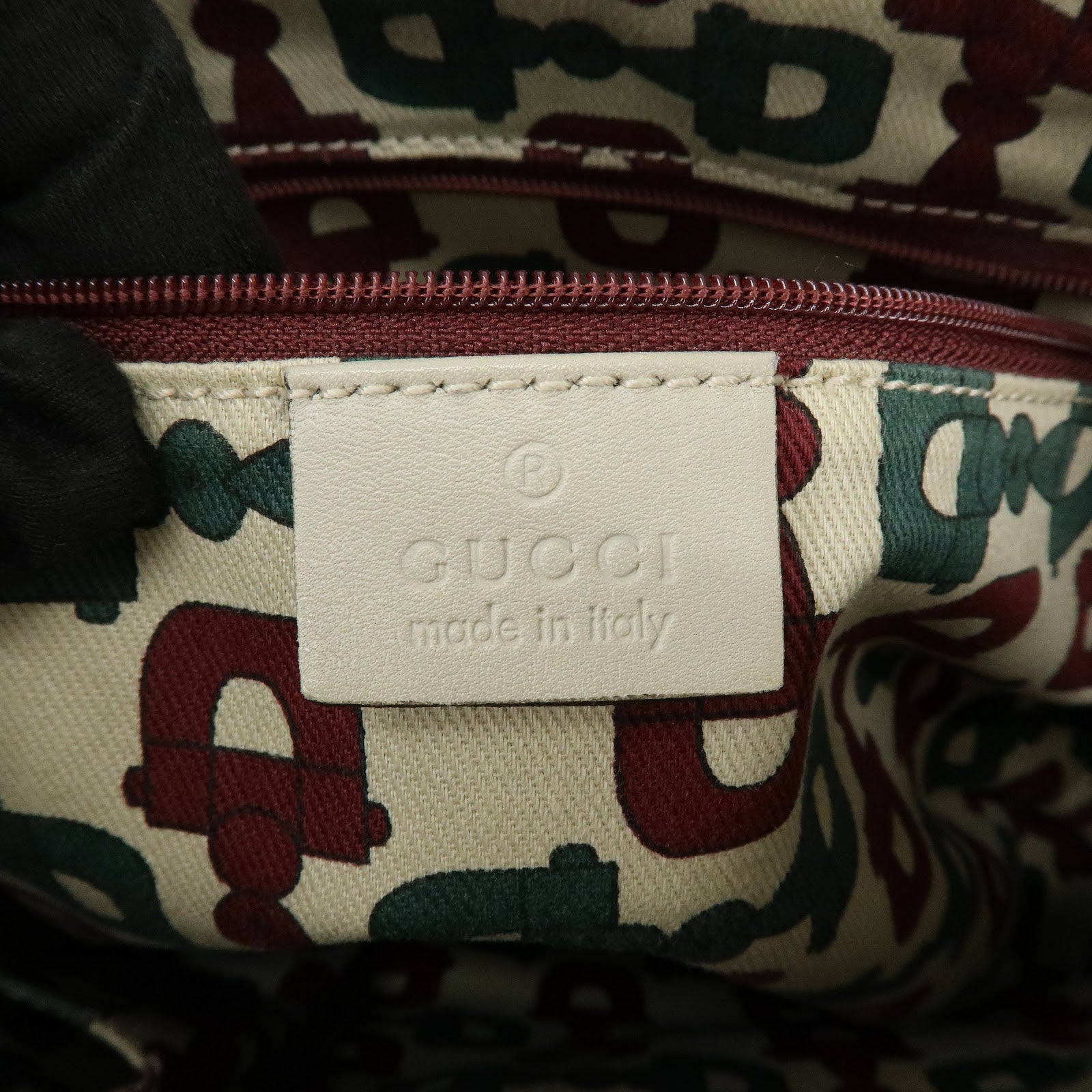 Gucci Abbey Guccissima Leather Shoulder Crossbody Bag Ivory 203257