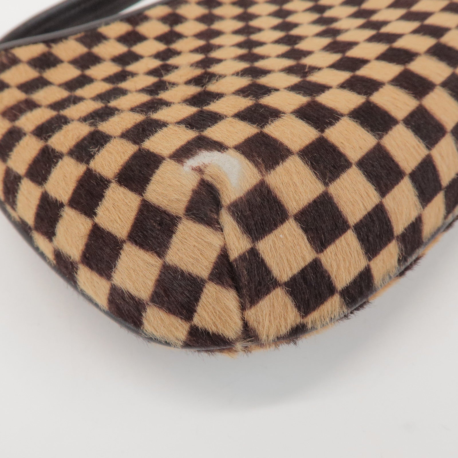 Louis Vuitton Damier Sauvage Tiger Hair Calf Hand Bag Brown M92132