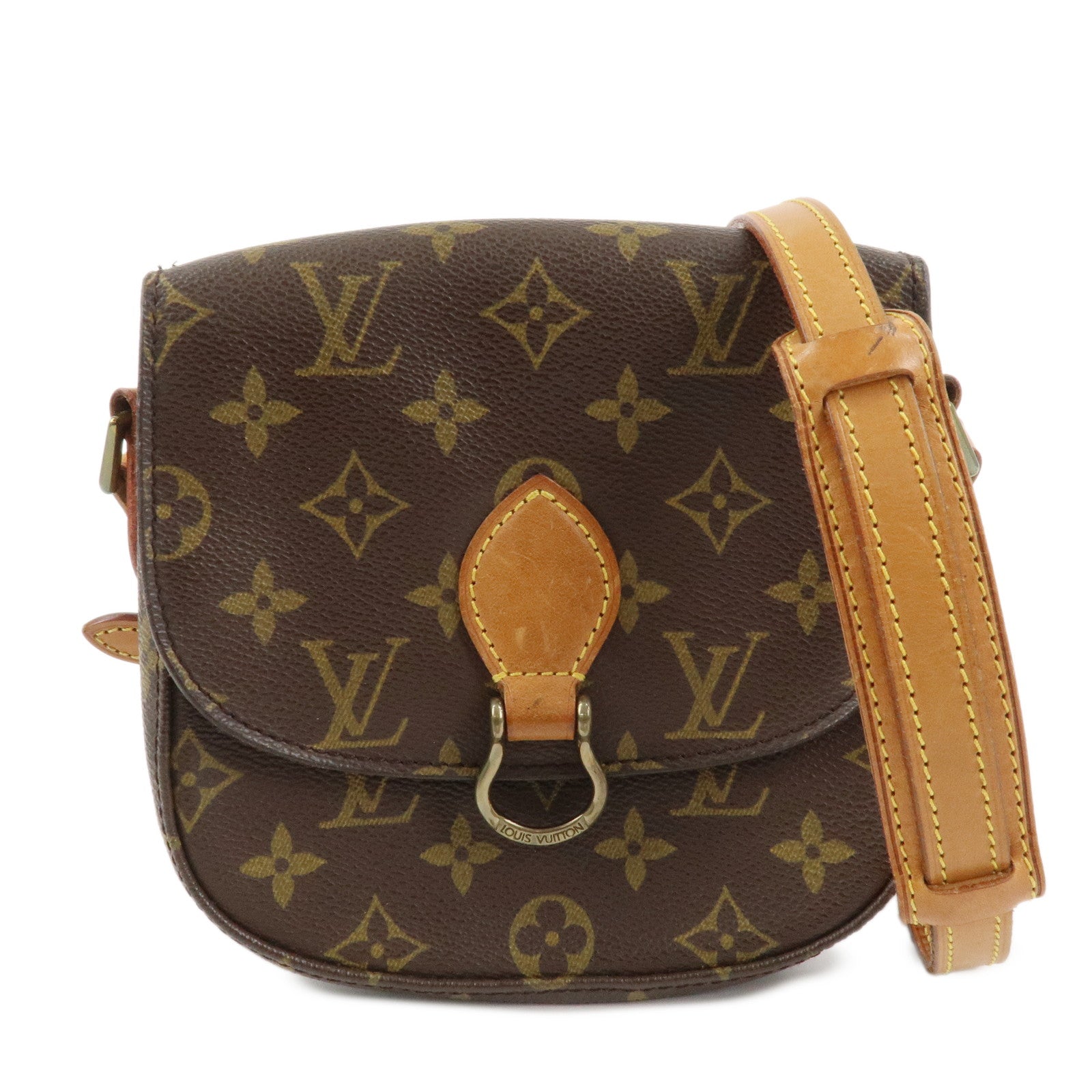 Louis Vuitton Monogram Saint Cloud MM Shoulder Bag Brown M51243