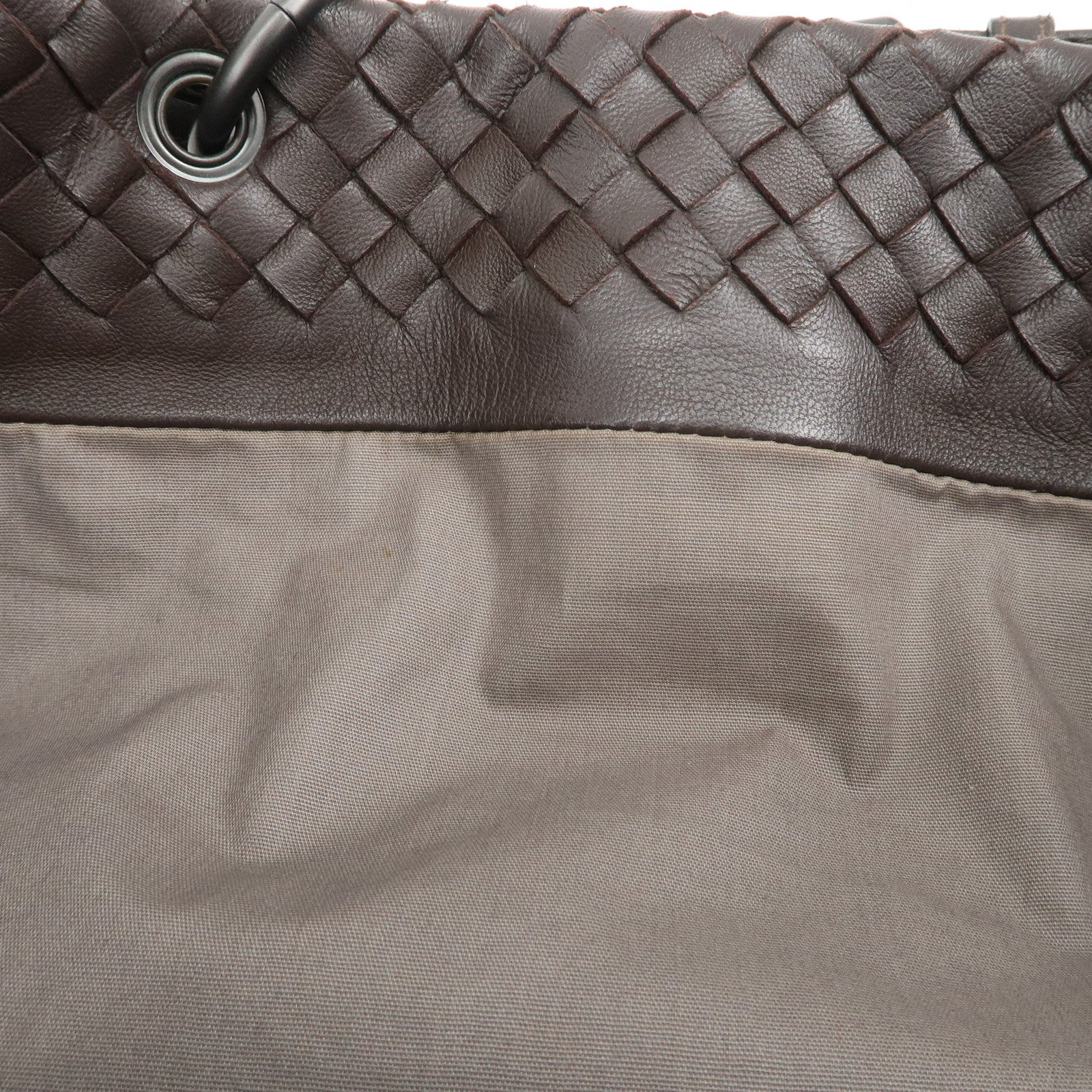 BOTTEGA VENETA Intrecciato Nappa Leather Tote Bag Hand Bag Brown