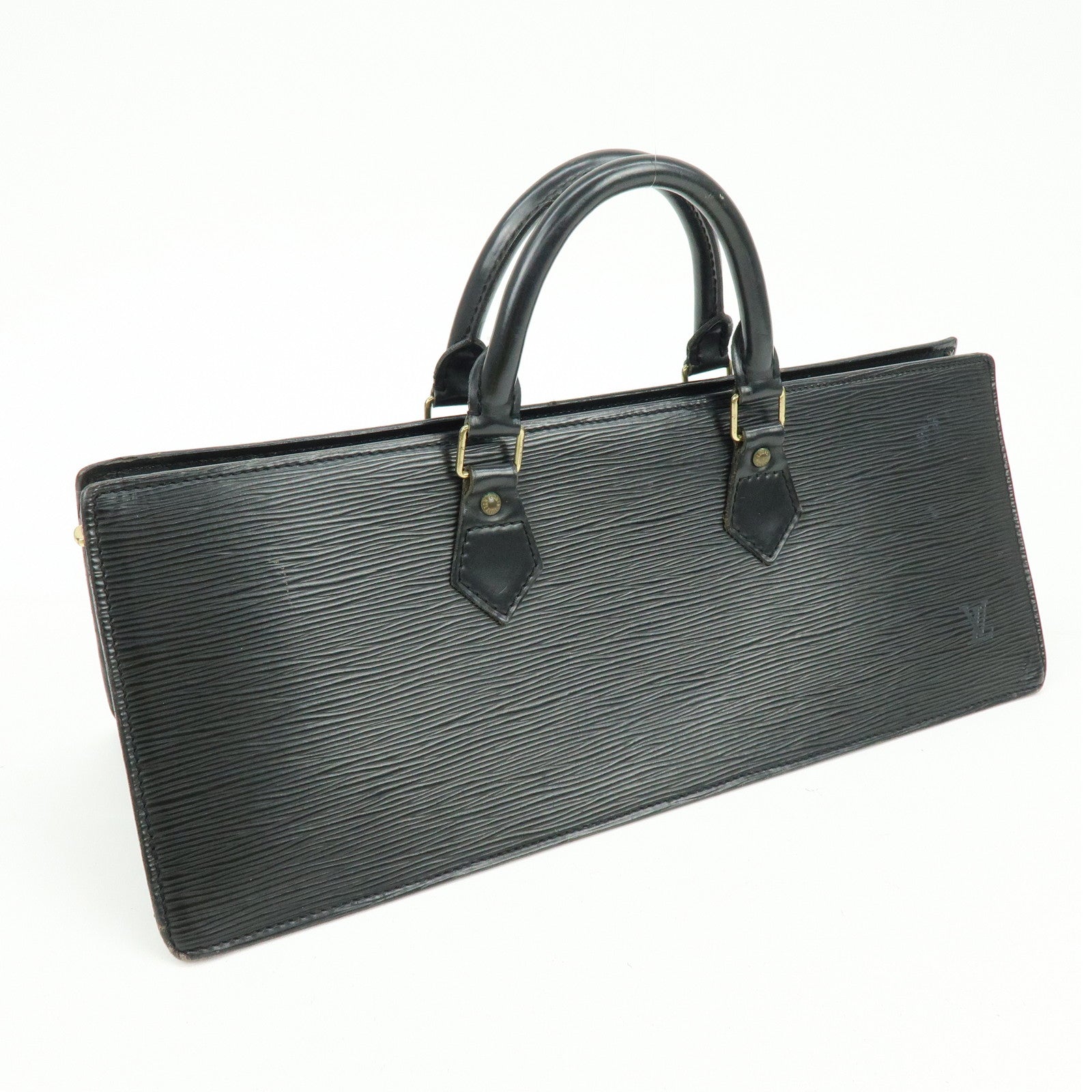 Louis Vuitton Epi Leather Sac Triangle Hand Bag Noir Black M52092