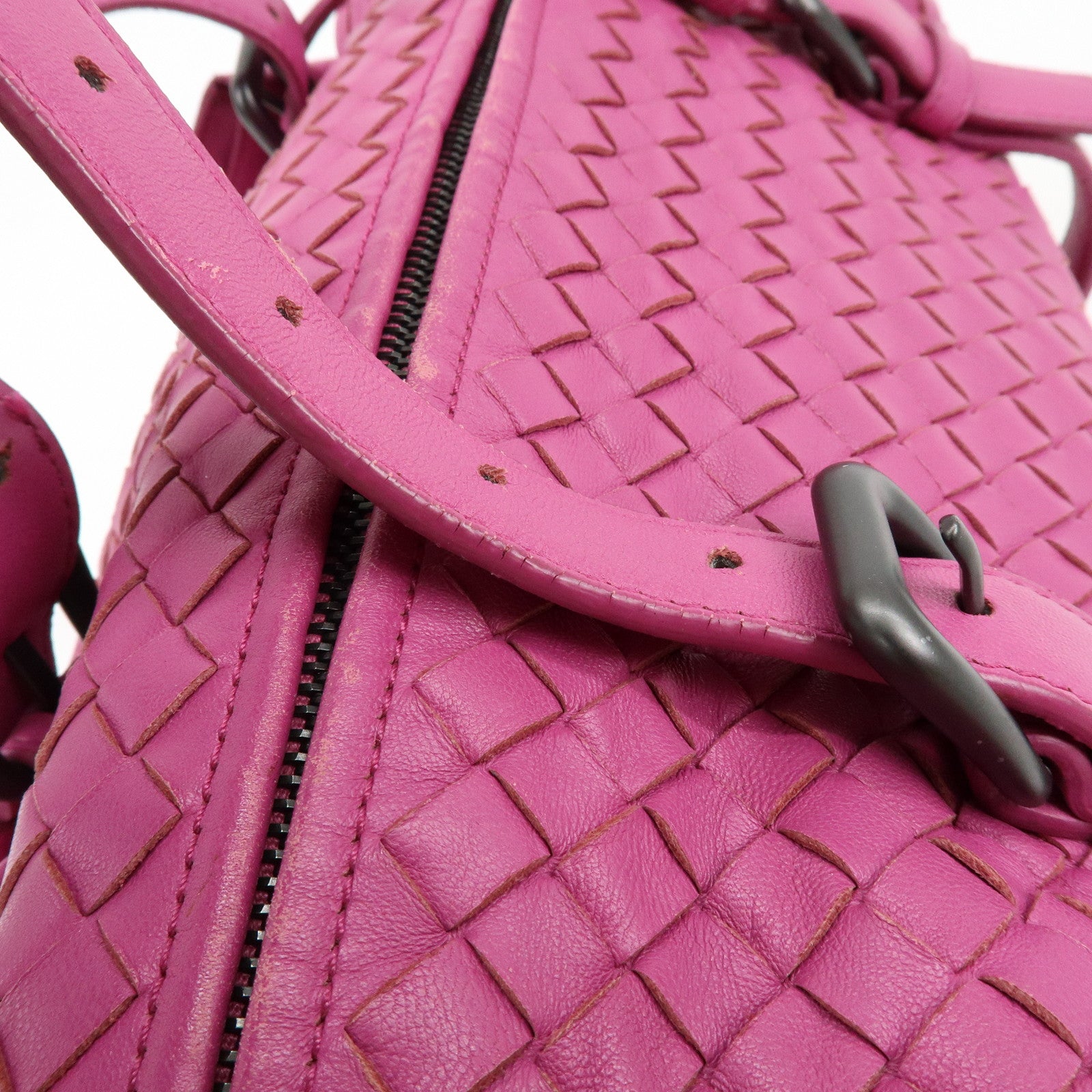 BOTTEGA VENETA Montaigne Lamb Skin Shoulder Bag Purple 272801