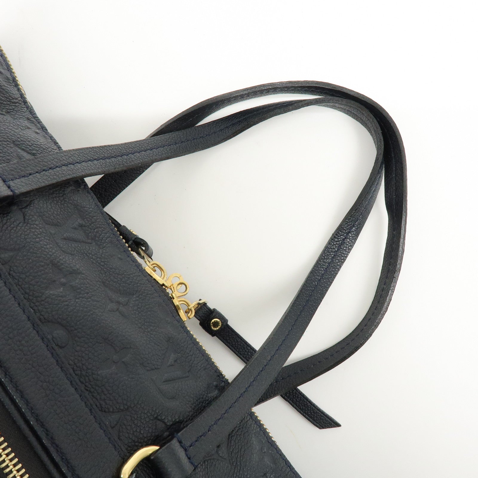 Louis Vuitton Monogram Empreinte Luminuse PM Tote Bag Navy M93410