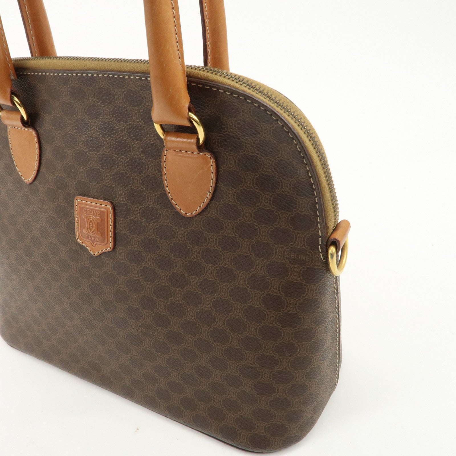 CELINE Macadam PVC Leather Hand Bag Shoulder Bag