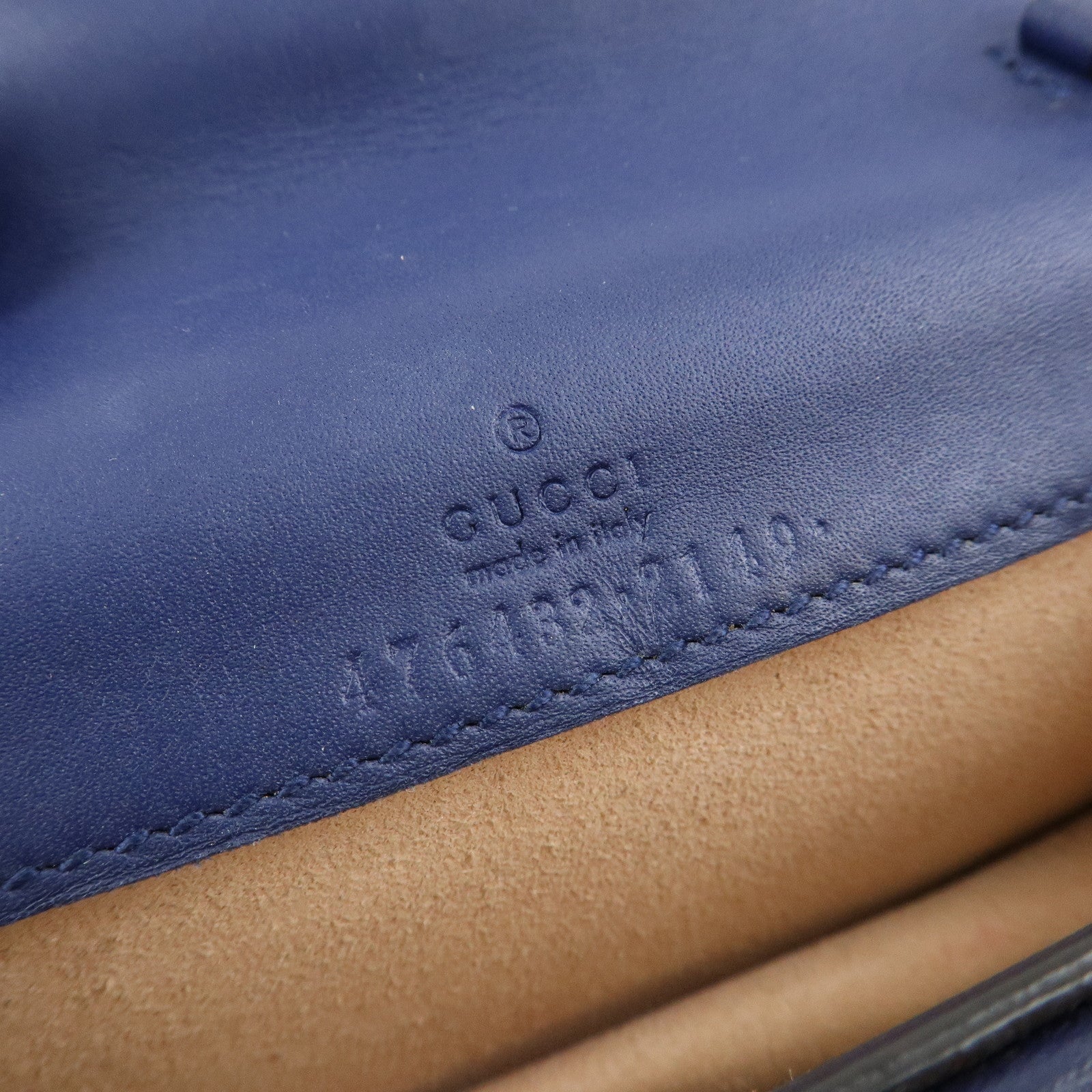 GUCCI Dionysus Velvet Leather Mini Shoulder Bag Blue 476432