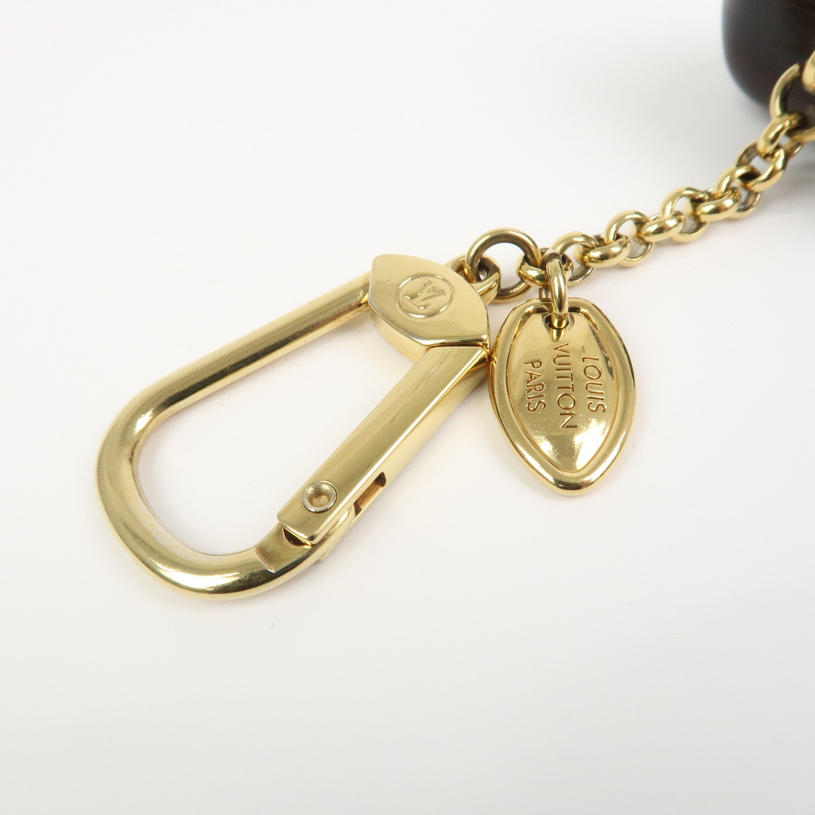 Louis Vuitton Porte Cles Pomme Plastic Metal Key Holder M66494