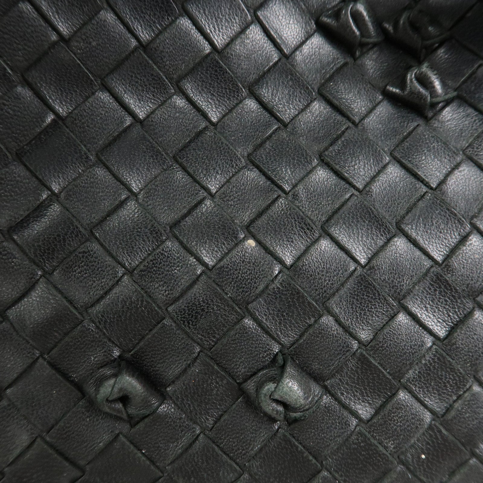 BOTTEGA VENETA Intrecciato Shoulder Bag Hand Bag Black 125580