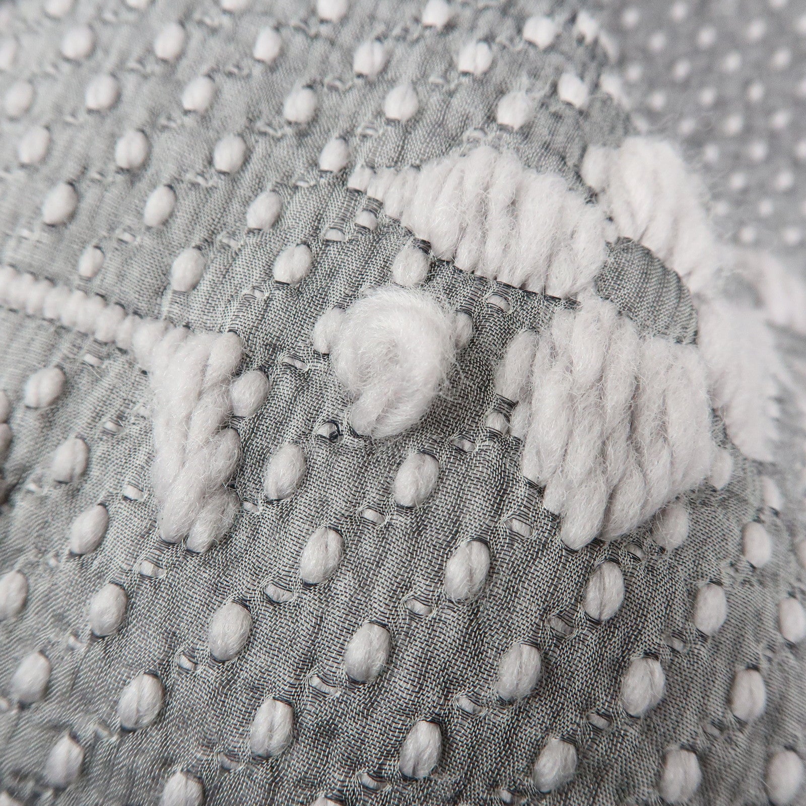 Louis Vuitton Monogram Escharp Logomania Scarf Gris Perle M74742