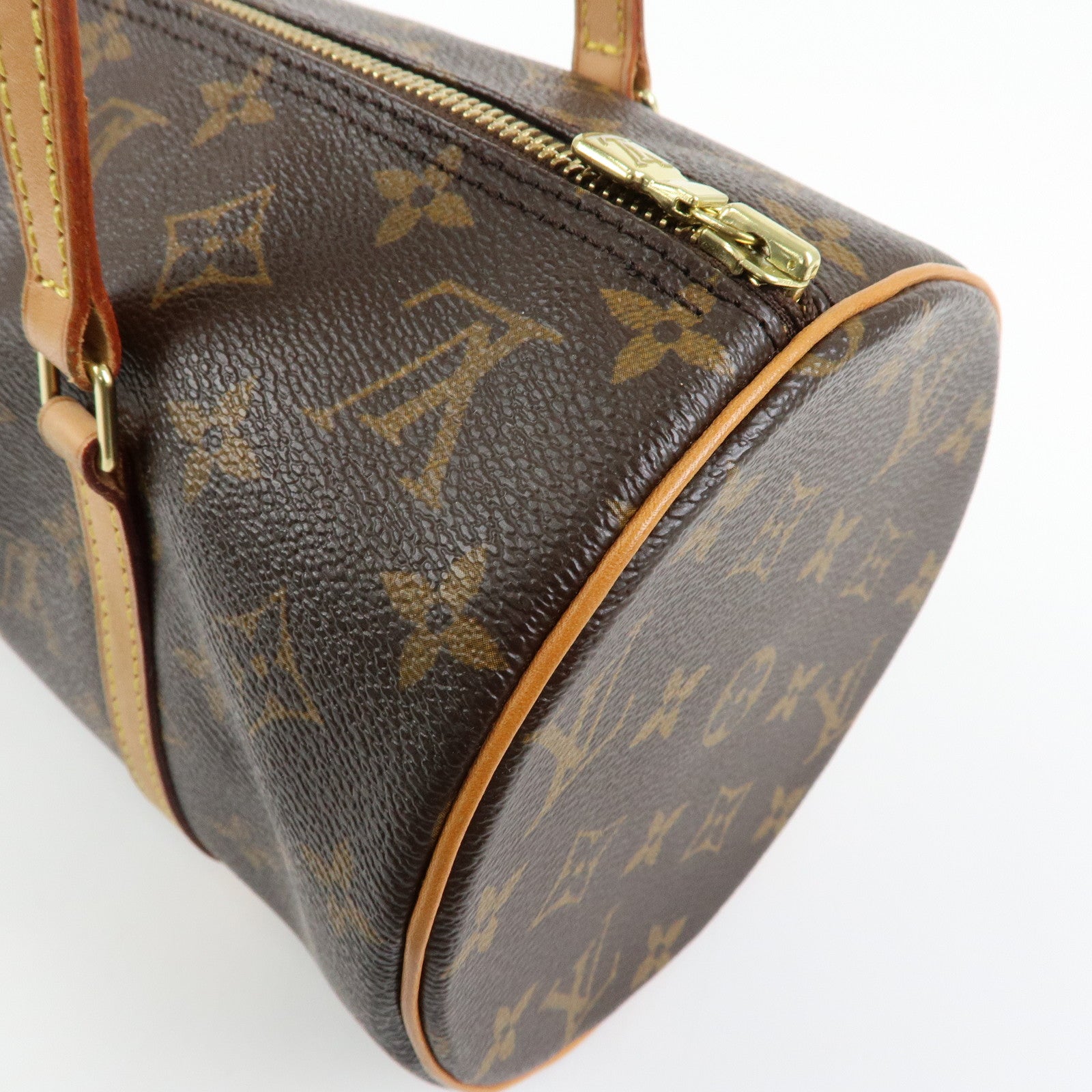 Louis Vuitton Monogram Papillon 30 Hand Bag Brown M51385
