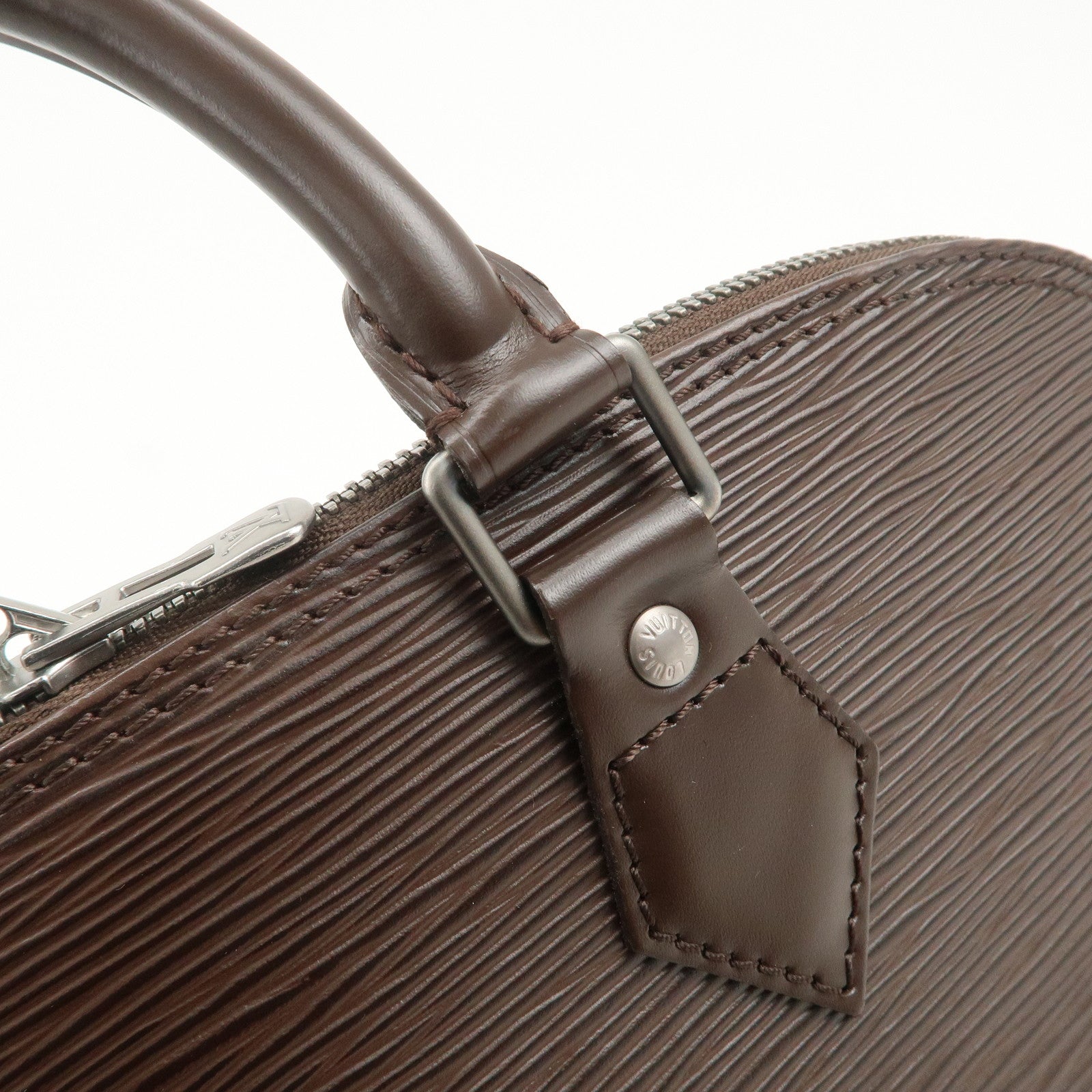 Louis Vuitton Epi Leather Alma Hand Bag Mocha M5214D