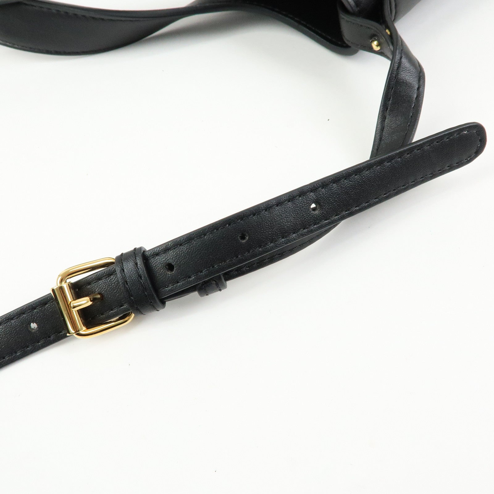 STELLA MCCARTNEY Faux Leather 2Way Bag Hand Shoulder Bag Black