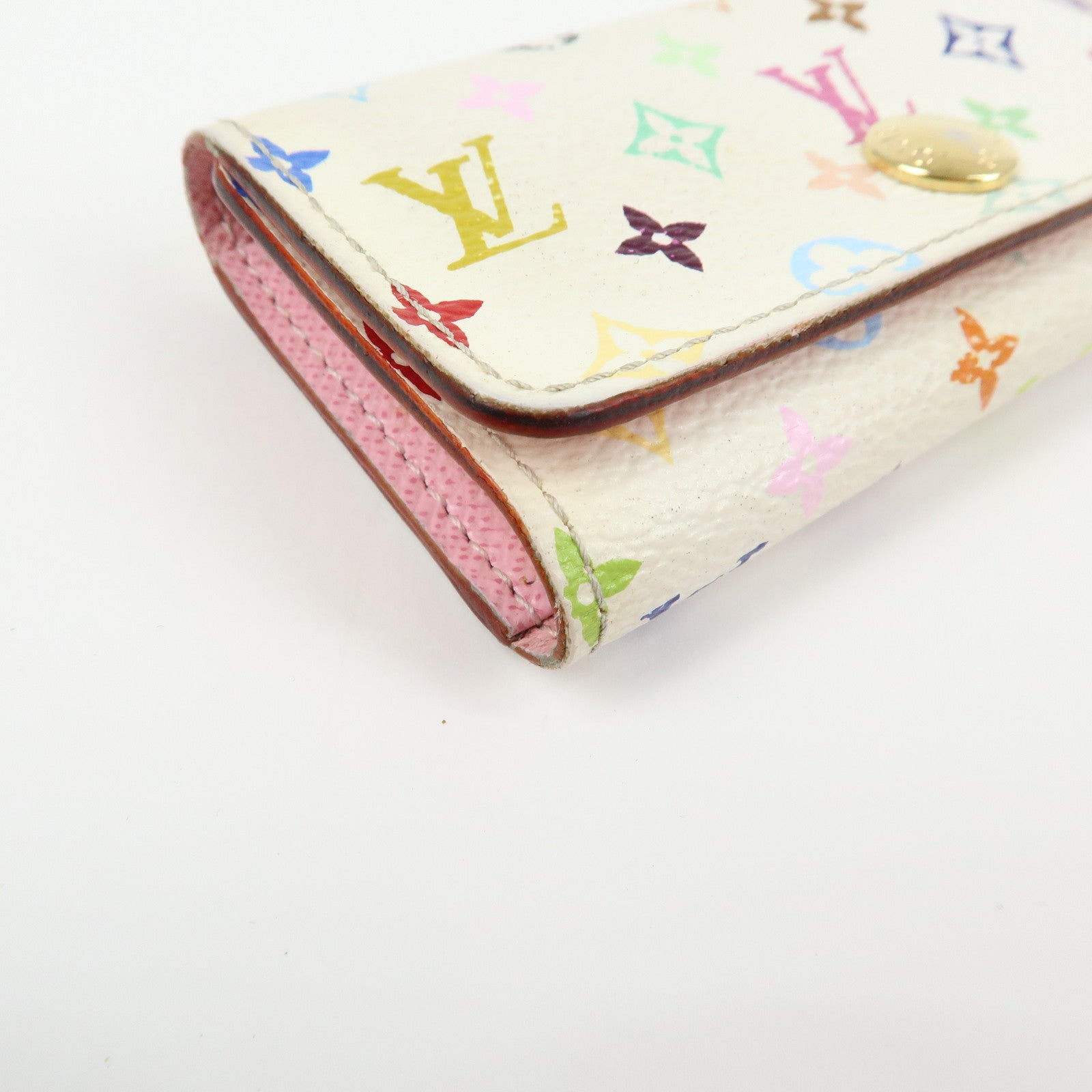 Louis Vuitton Monogram Multicolor Multicles 4 Key Case Blanc M93731