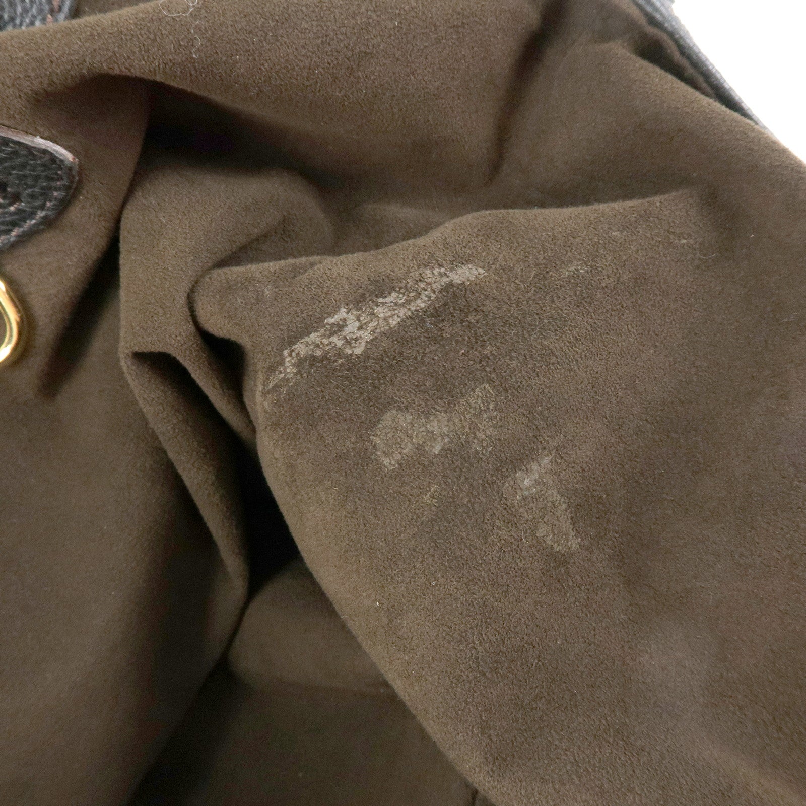 Louis Vuitton Monogram Leather Mahina L Shoulder Bag Noir M95765