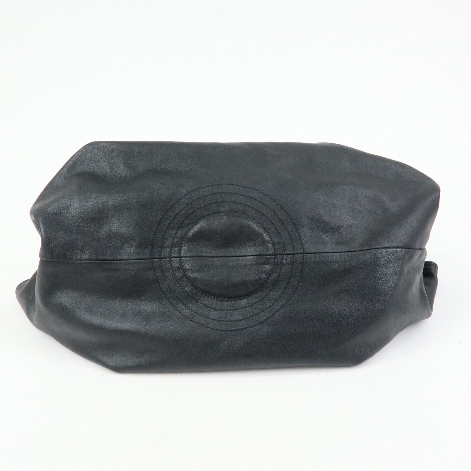 LOEWE Anagram Leather Nappa Aire Hand Bag Tote Bag Black