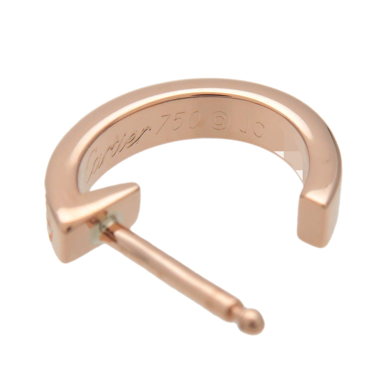 Cartier LOVE Hoop Earrings K18 750PG Rose Gold
