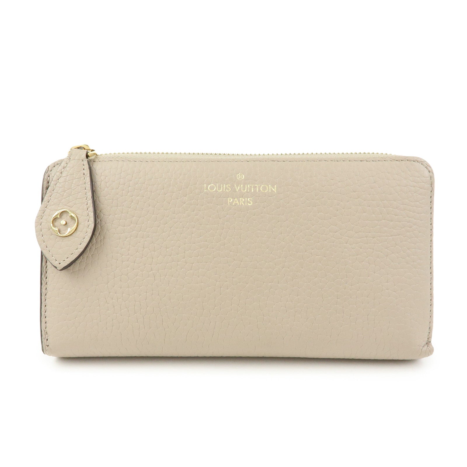 Louis Vuitton Portefeuille Comete Leather Long Wallet Greige M63104